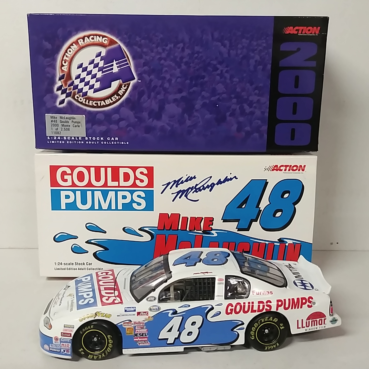 2000 Mike McLaughlin 1/24th Goulds Pumps "Busch Series" c/w car