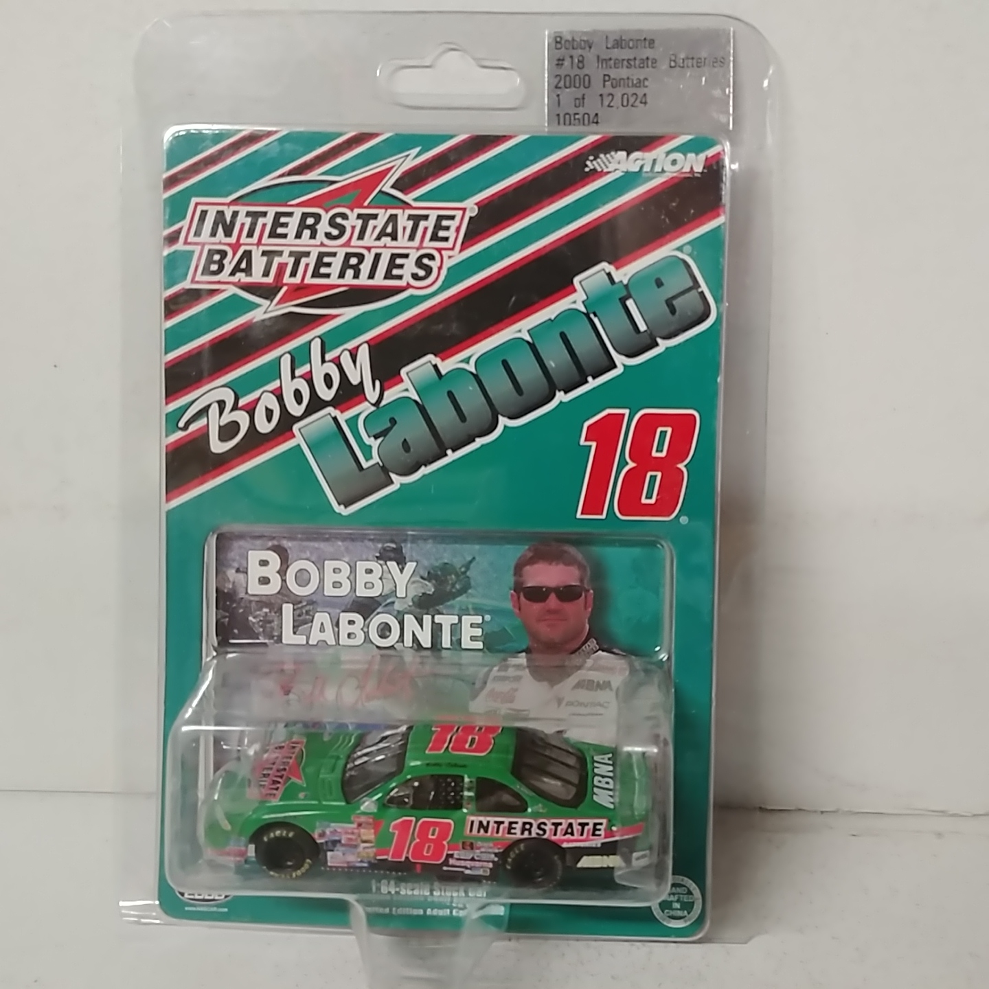 2000 Bobby Labonte 1/64th Interstate Batteries ARC Pontiac