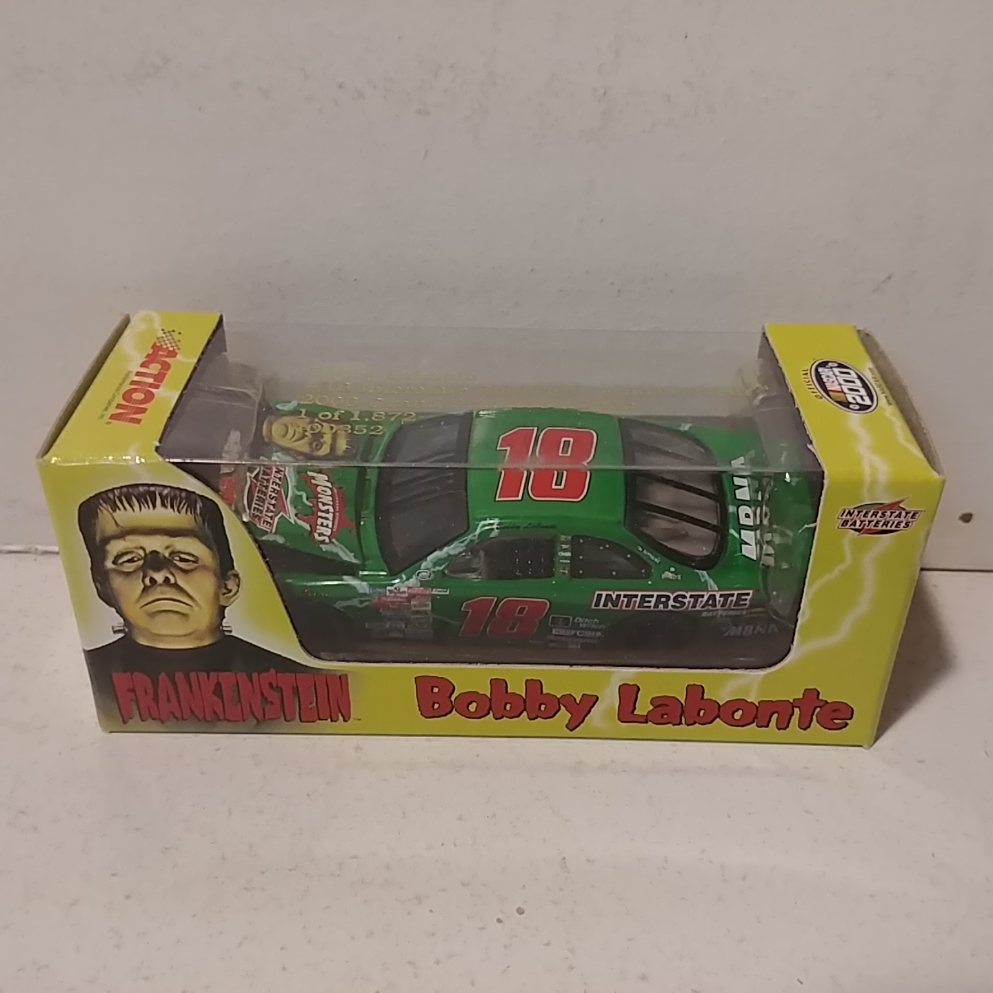 2000 Bobby Labonte 1/64th Interstate Batteries "Frankenstein" RCCA hood open Grand Prix
