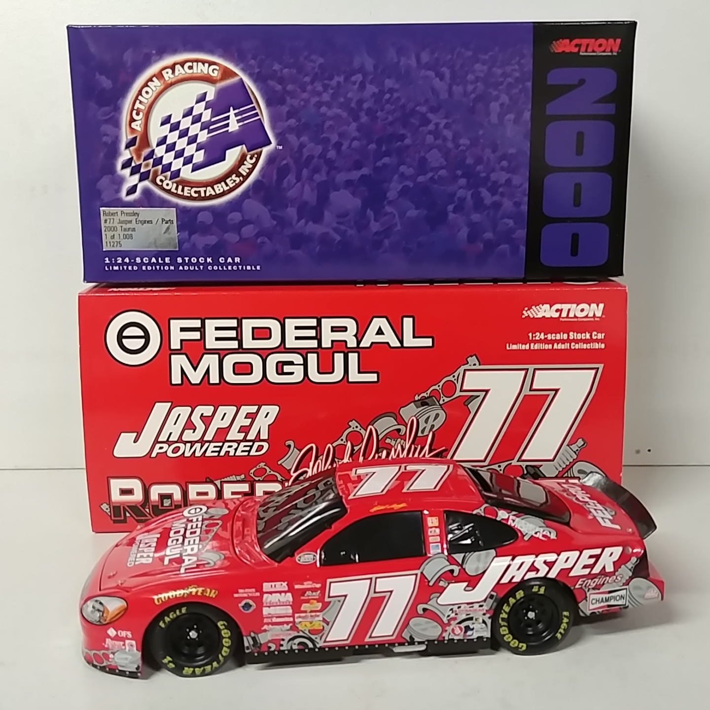 2000 Robert Pressley 1/24th Jasper Parts b/w bank