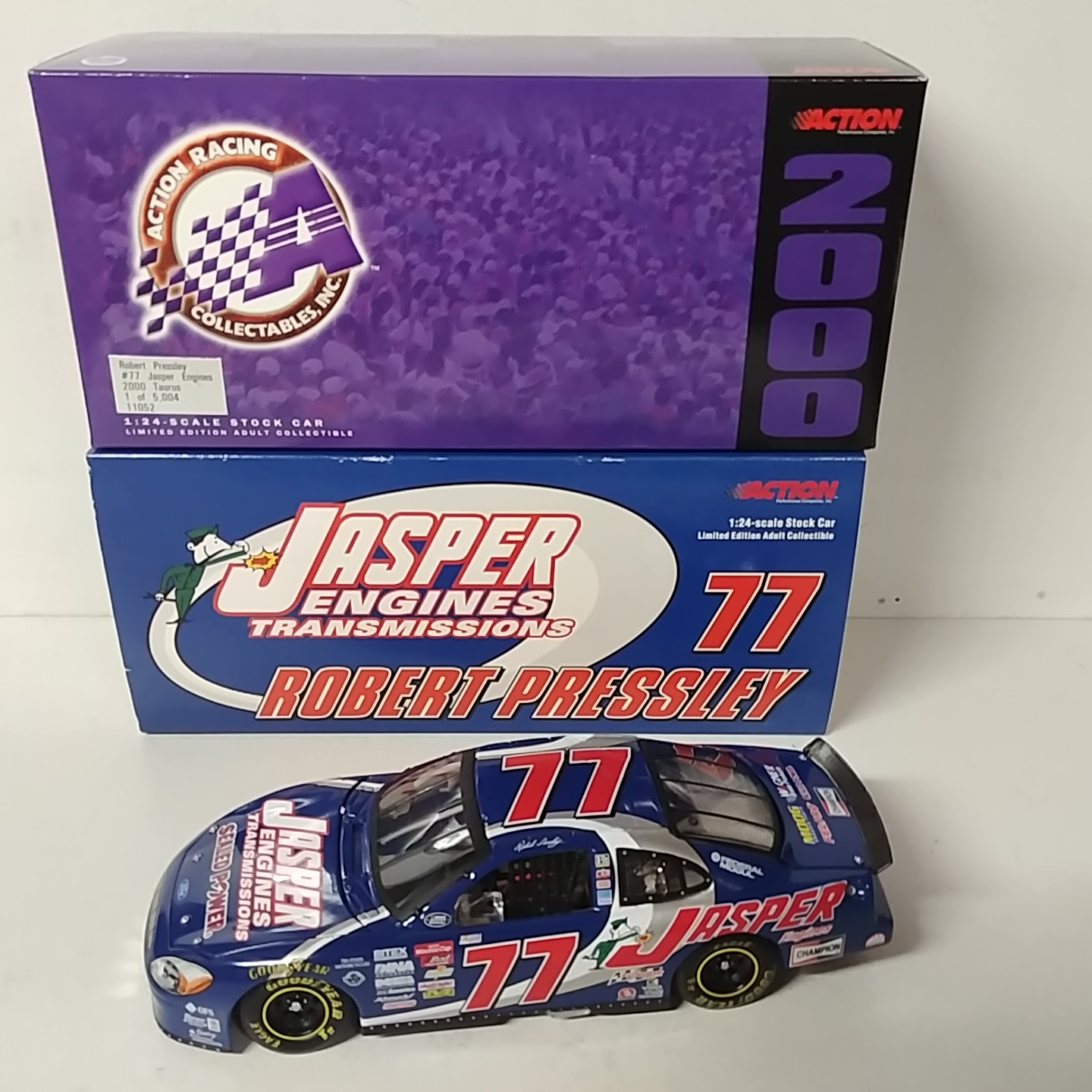 2000 Robert Pressley 1/24th Jasper Engines c/w car