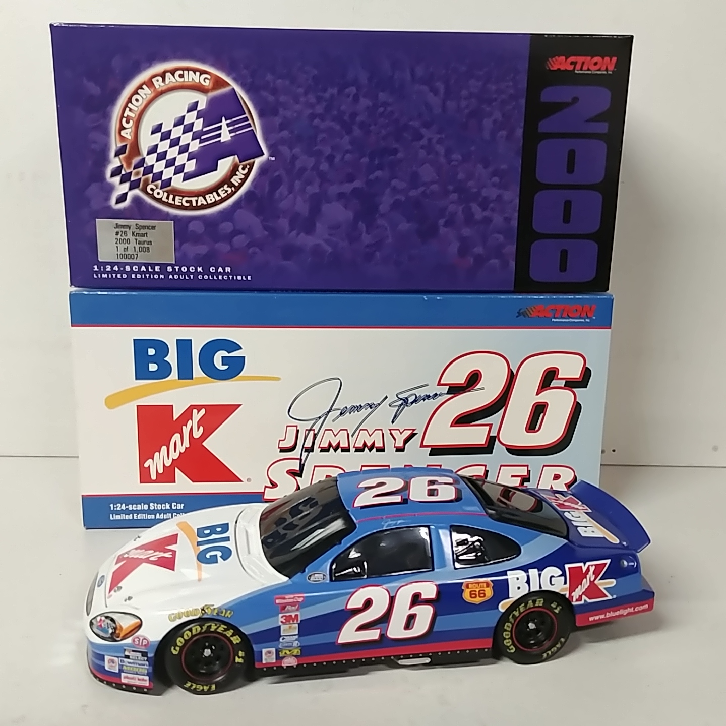 2000 Jimmy Spencer 1/24th Big Kmart b/w bank