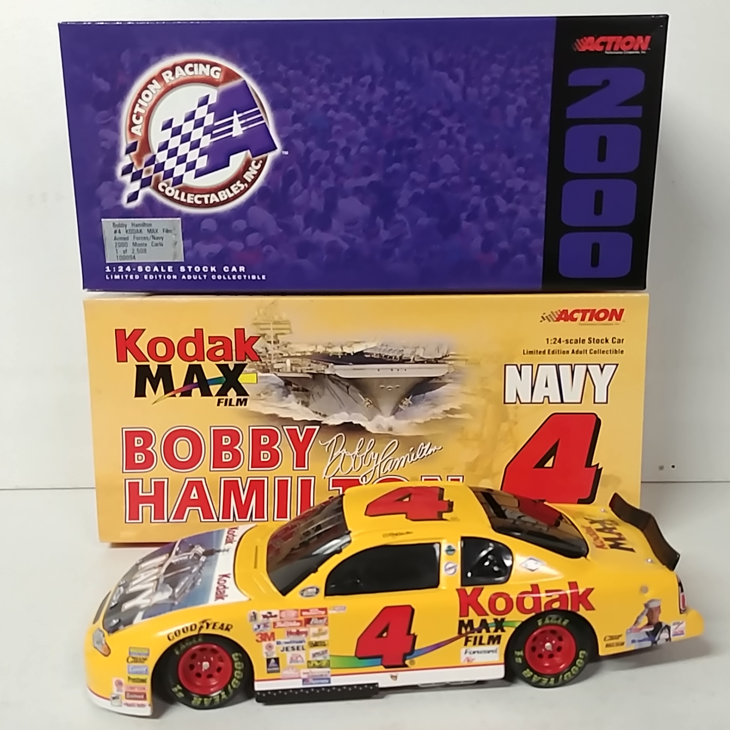 2000 Bobby Hamilton 1/24th Kodak Max "Navy" b/w bank