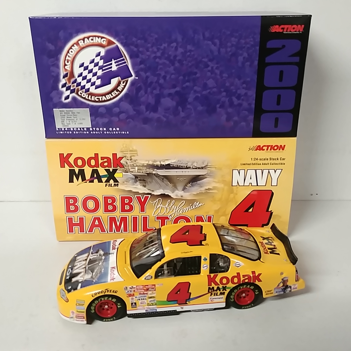 2000 Bobby Hamilton 1/24th Kodak "Navy" c/w car