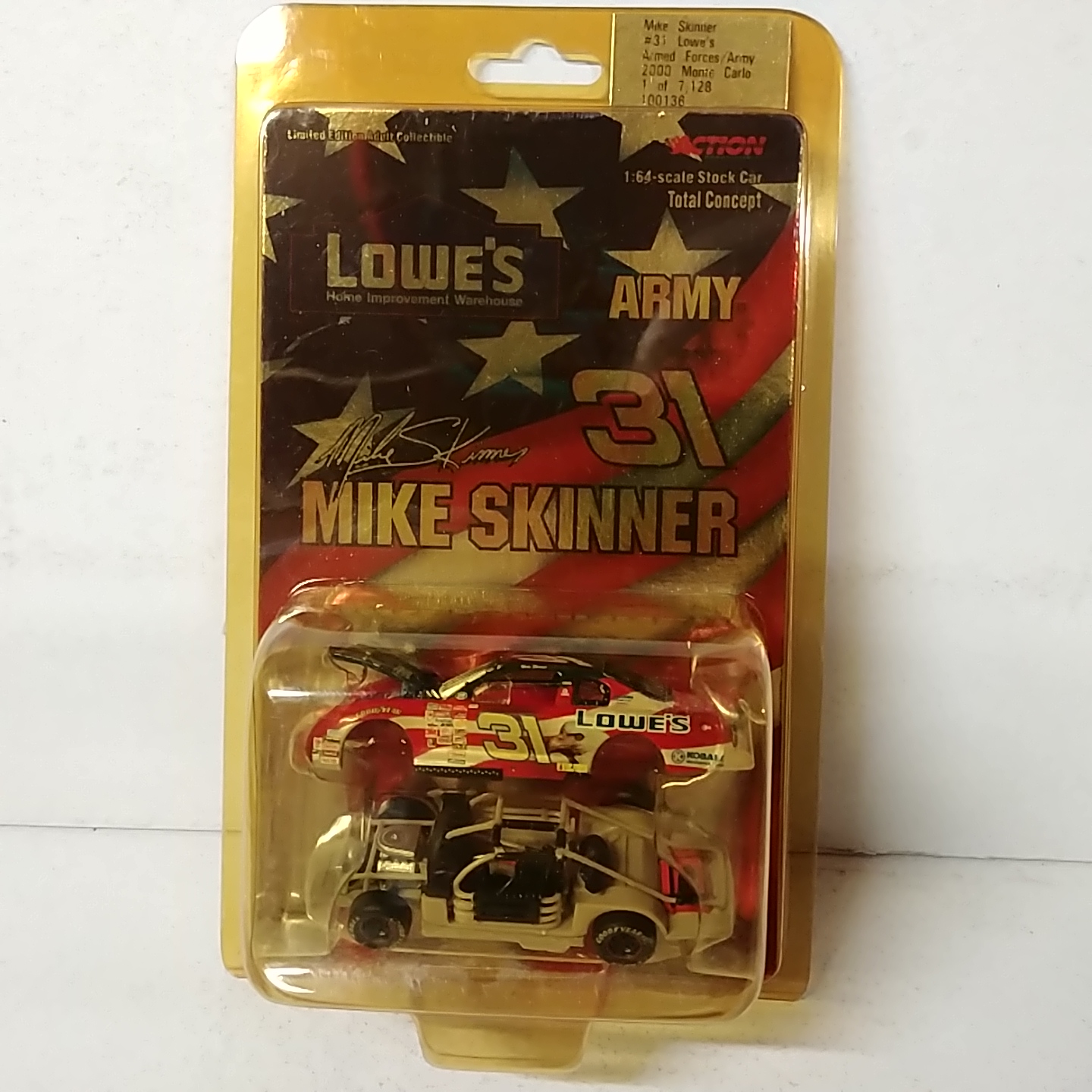 2000 Mike Skinner 1/64th Lowe's "Army" Total Concept Monte Carlo