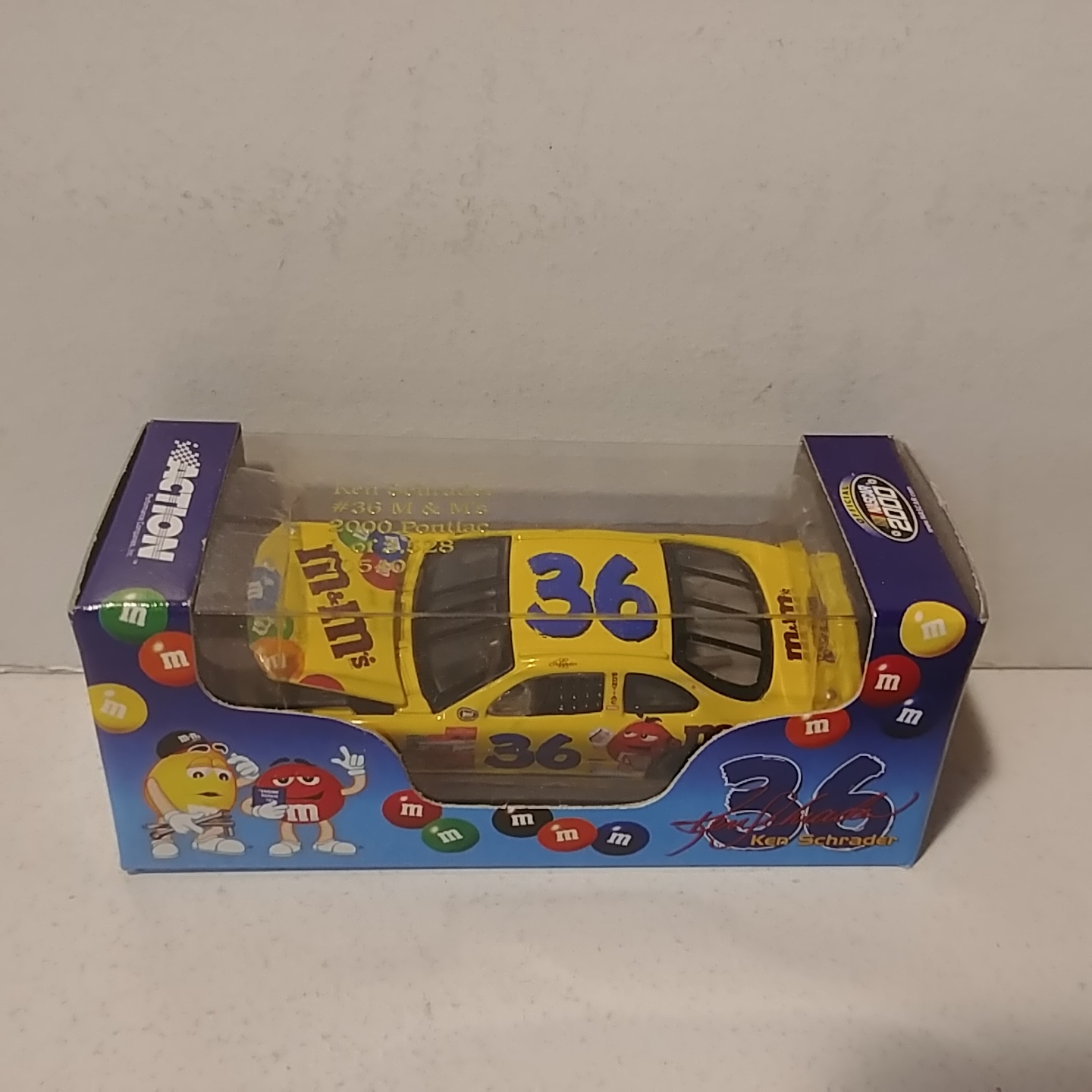 2000 Ken Schrader 1/64th M&M's RCCA hood open Pontiac