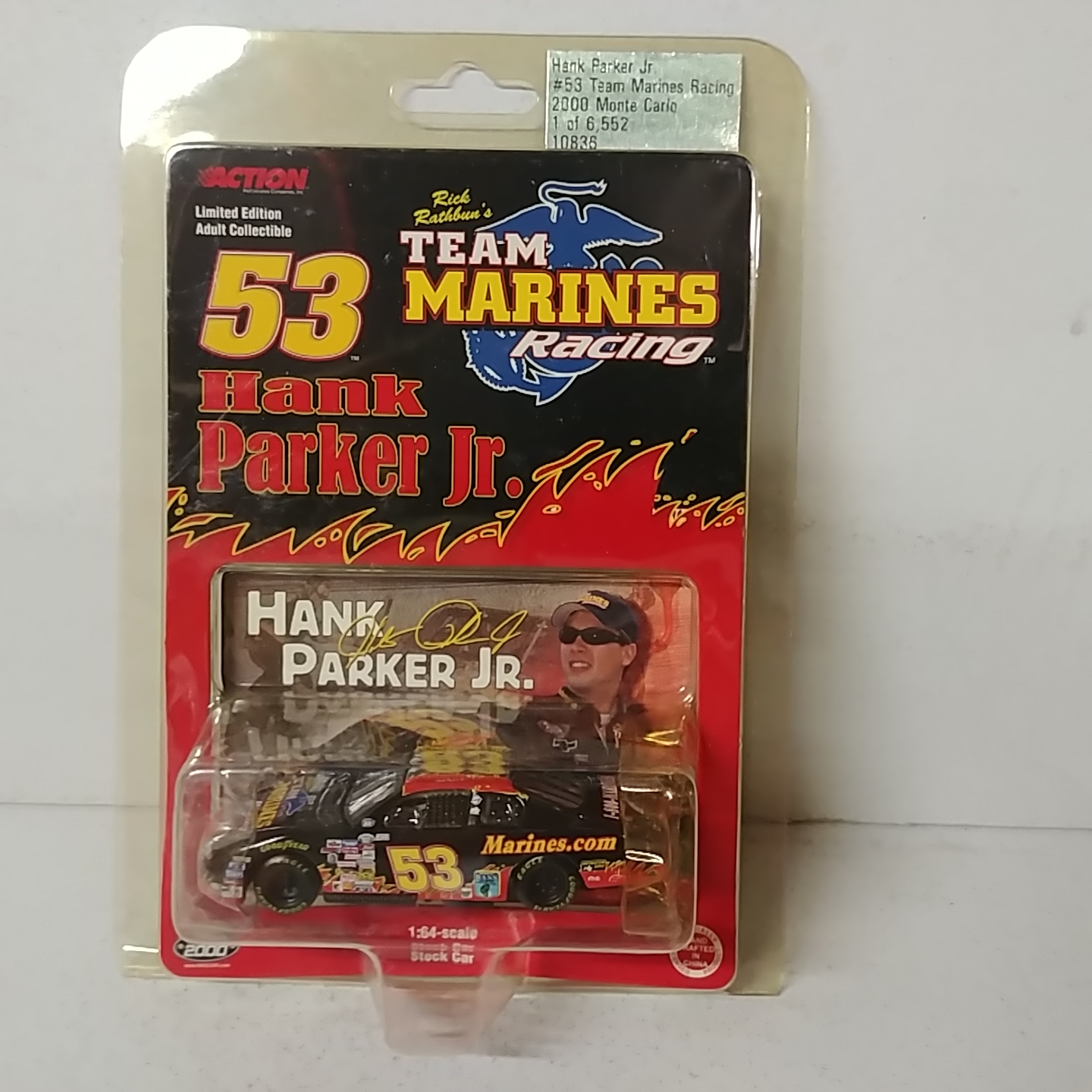 2000 Hank Parker Jr 1/64th Team Marines "Busch Series" ARC Monte Carlo