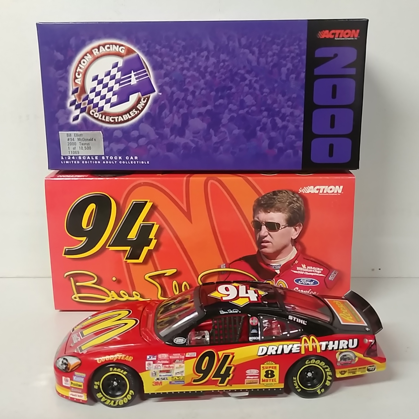 2000 Bill Elliott 1/24th McDonald's c/w car