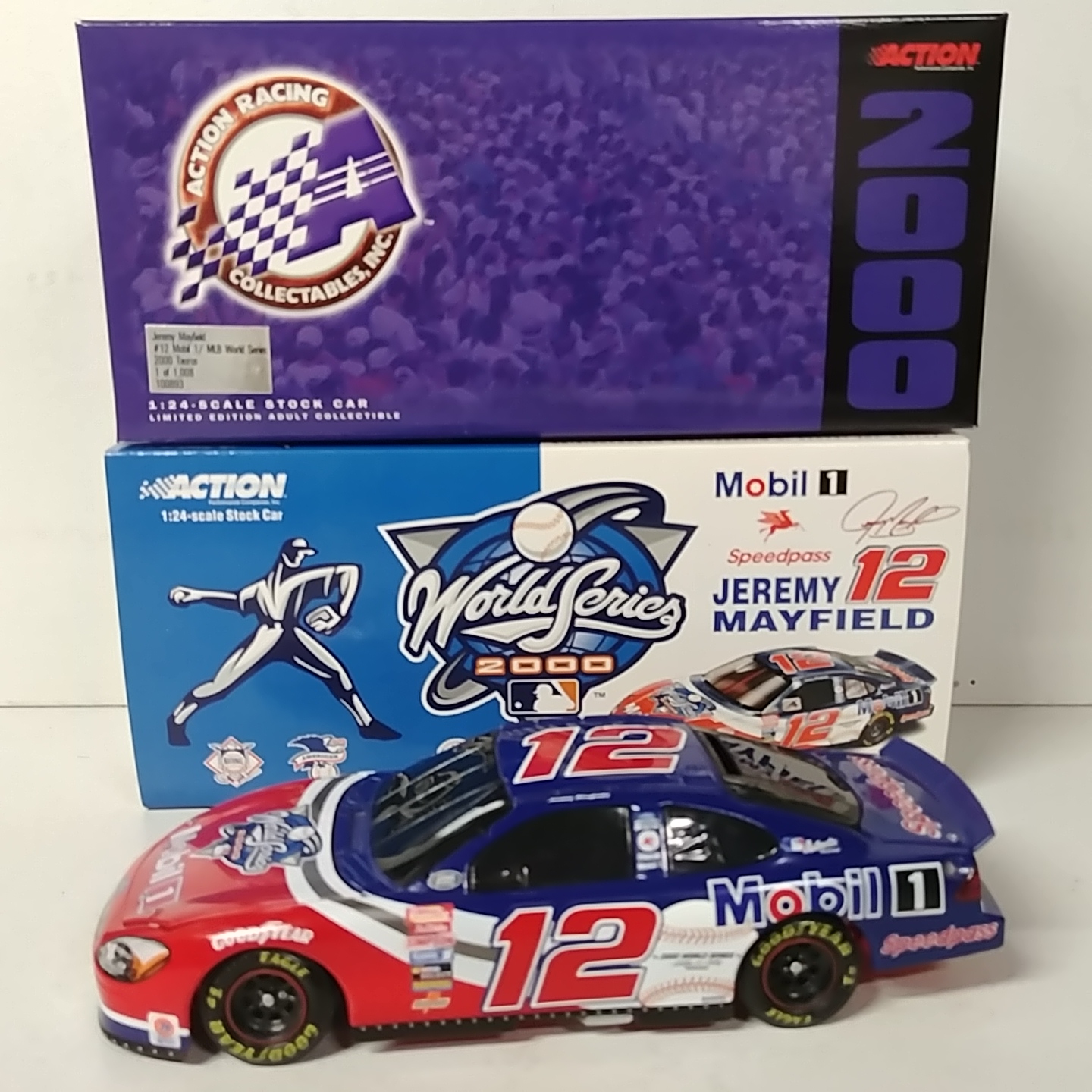 2000 Jeremy Mayfield 1/24th Mobil1 "World Series" b/w bank Taurus