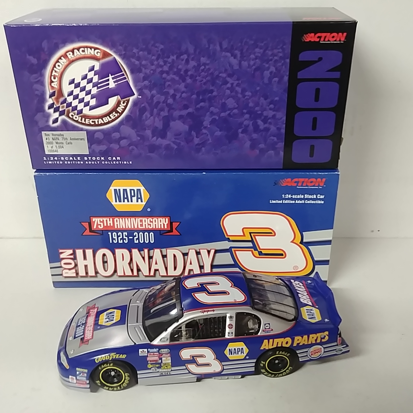 2000 Ron Hornaday 1/24th NAPA "75th Anniversary" c/w Monte Carlo