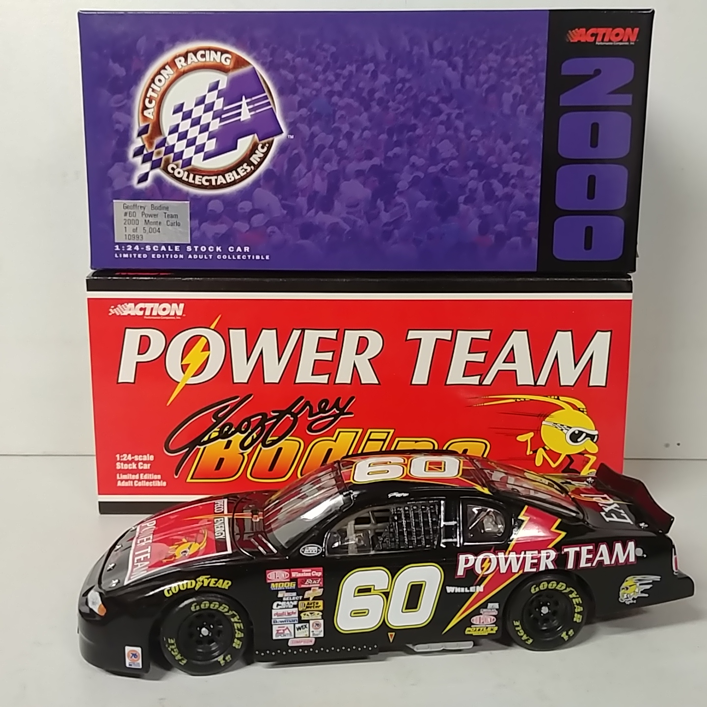 2000 Geoffrey Bodine 1/24th Power Team c/w car