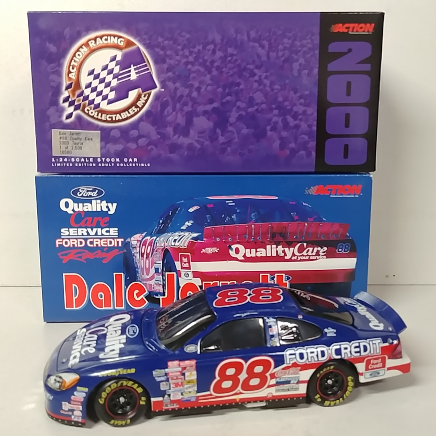 2000 Dale Jarrett 1/24th Quality Care b/w bank