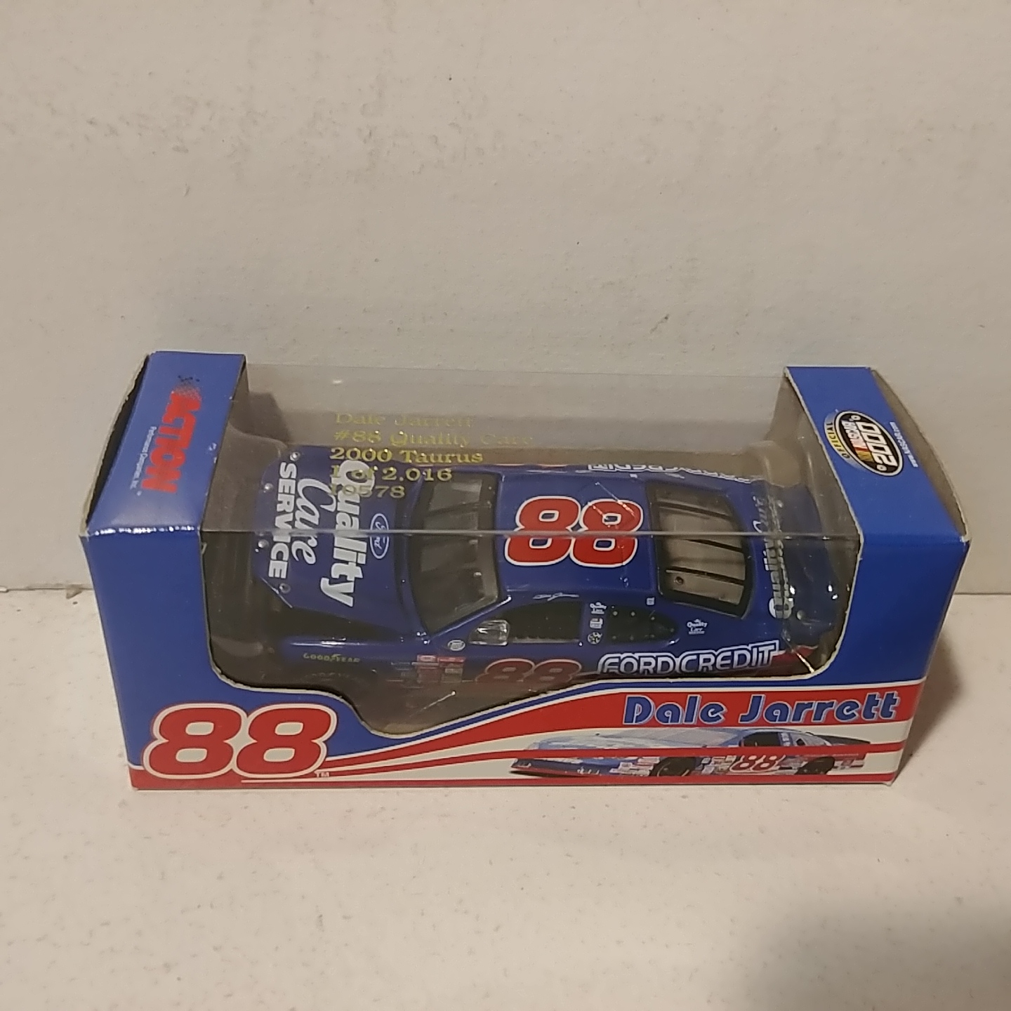 2000 Dale Jarrett 1/64th Ford Quality Care RCCA hood open Taurus