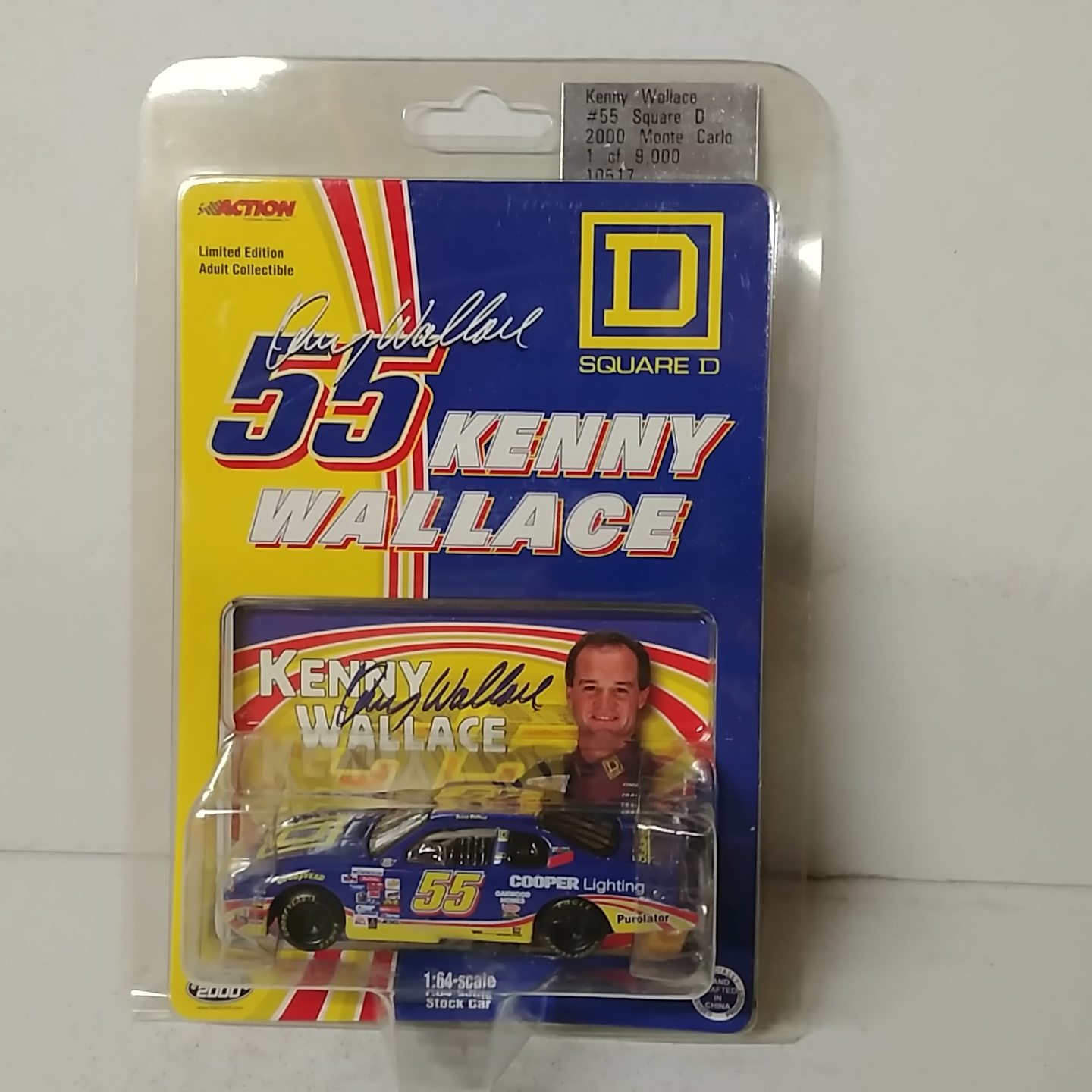 2000 Kenny Wallace 1/64th Square D ARC Monte Carlo