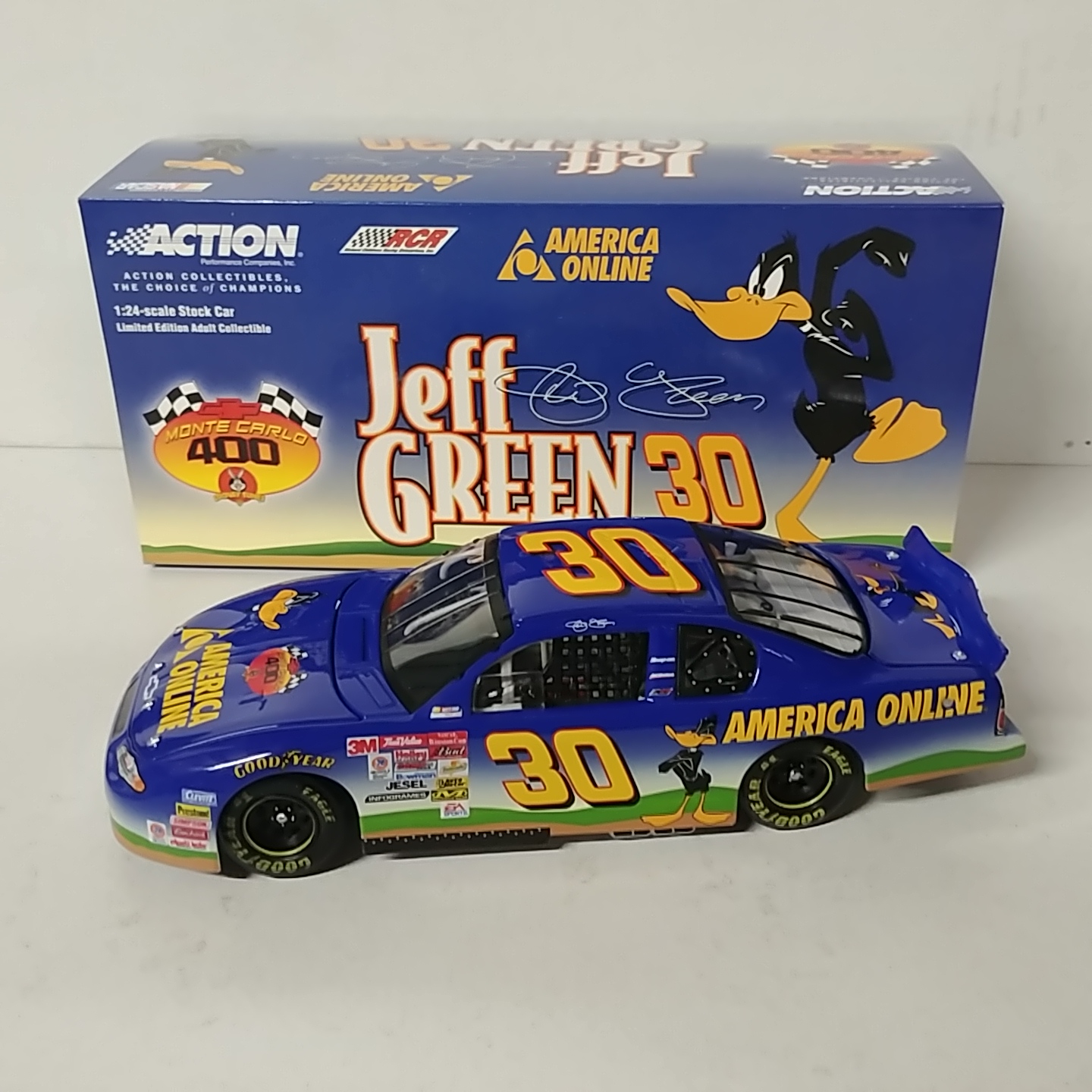 2001 Jeff Green 1/24th AOL "Looney Tunes" c/w car