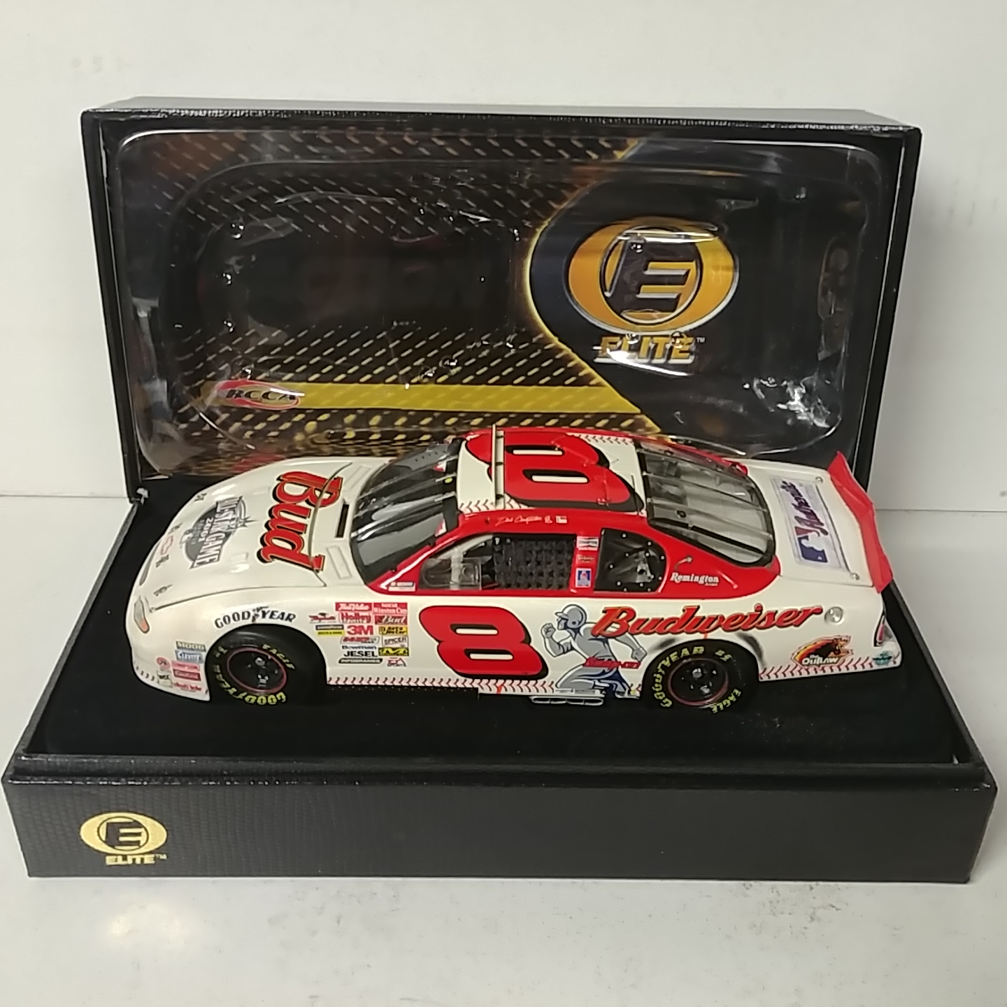 2001 Dale Earnhardt Jr 1/24th Budweiser/MLB All-Star Raced Version Elite Car