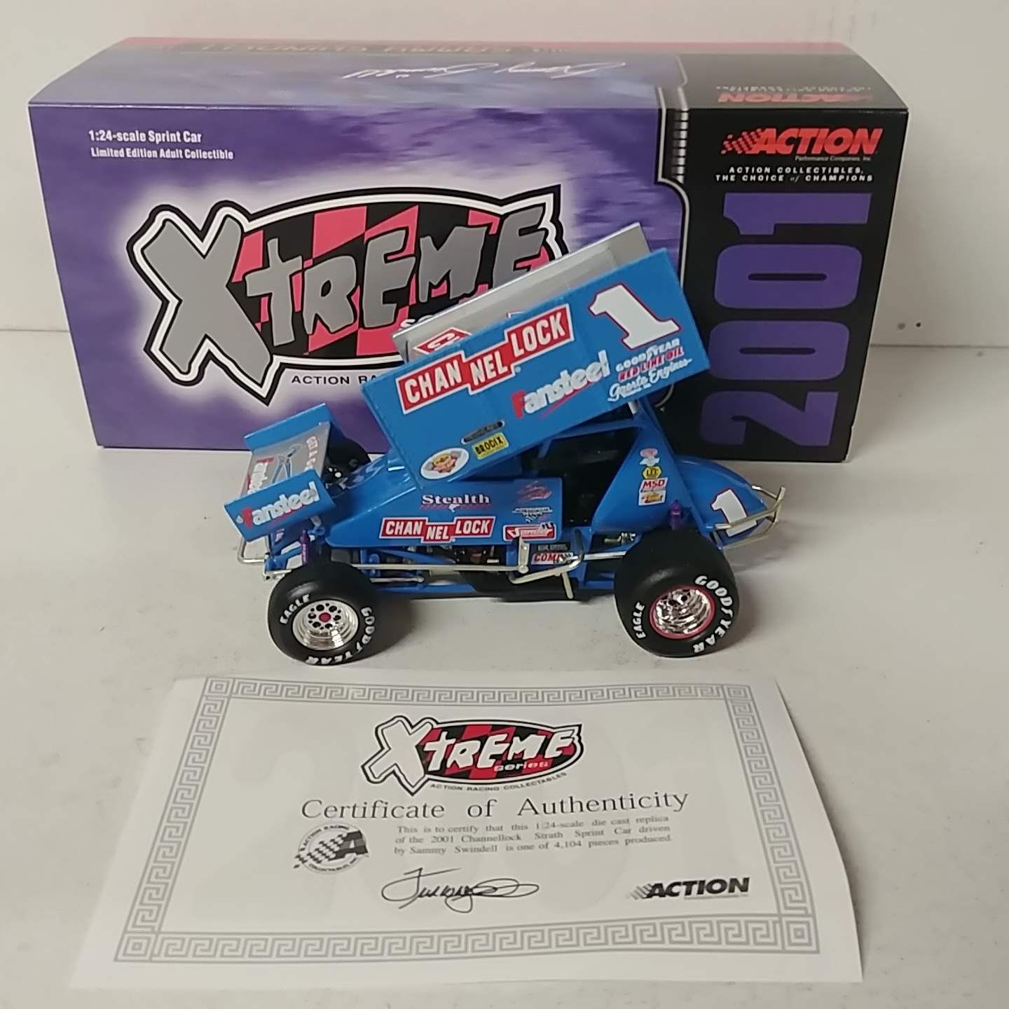 2001 Sammy Swindell 1/24th Channellock sprint car