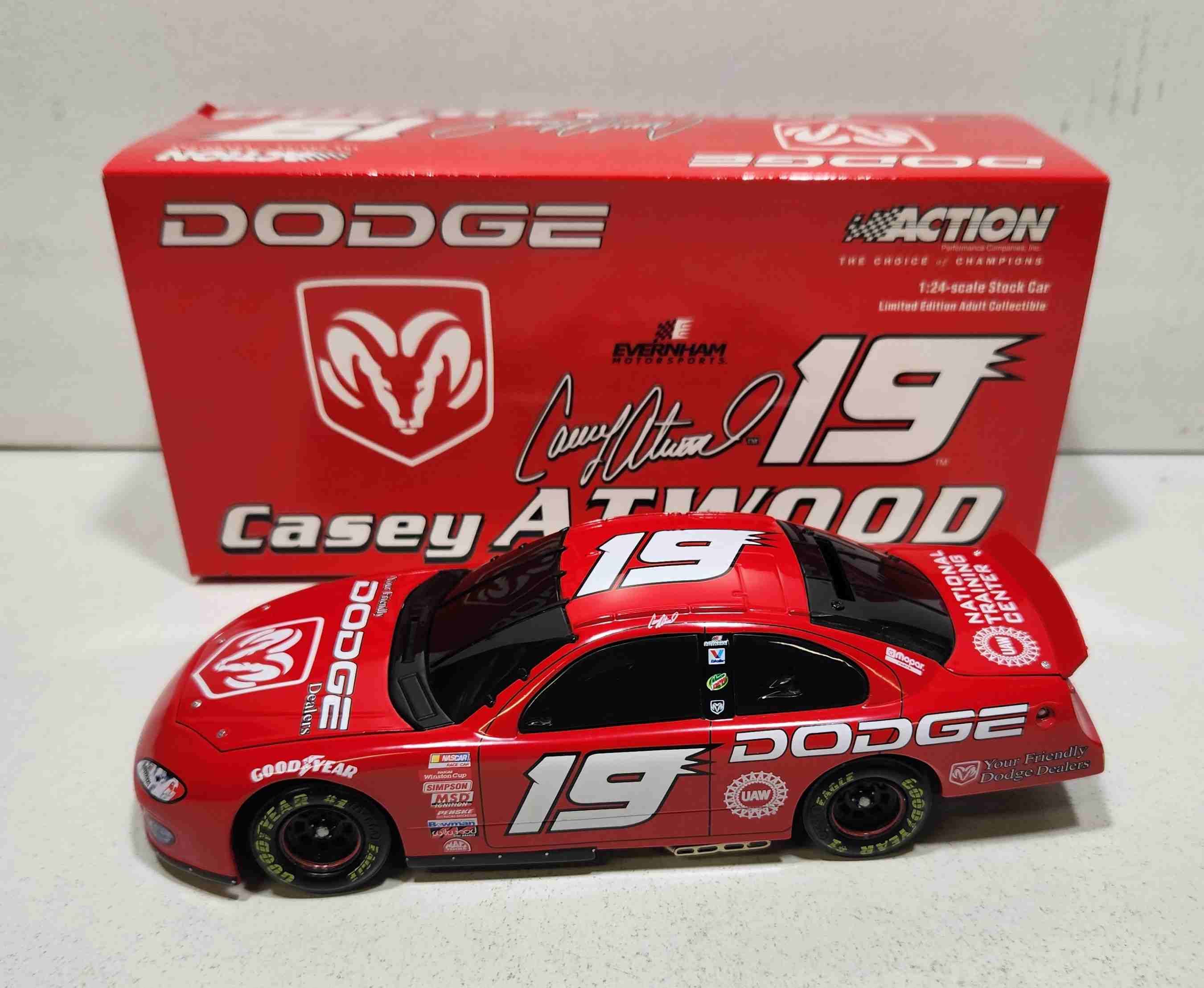2001 Casey Atwood 1/24th Dodge Dealers b/w/b Intrepid RT