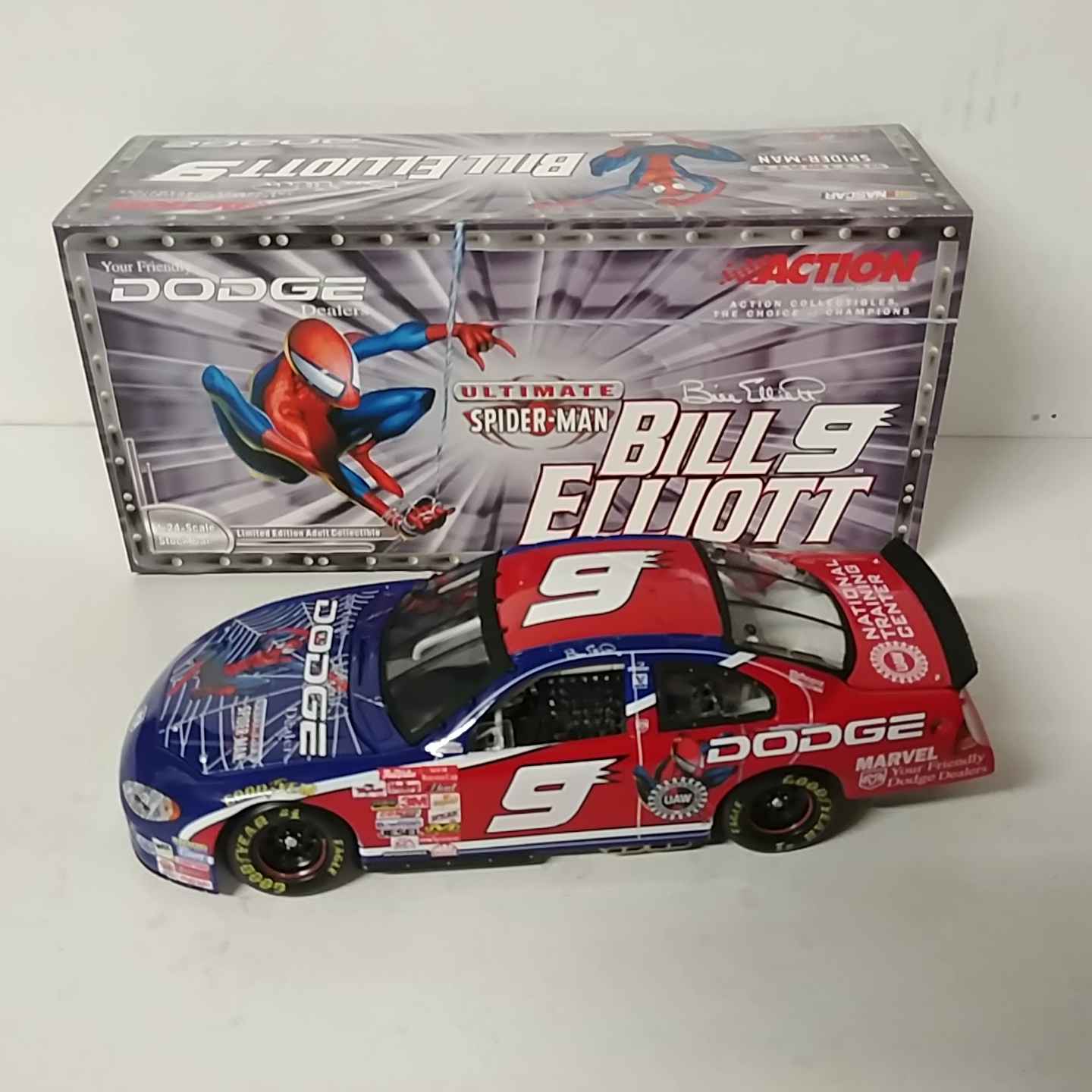 2001 Bill Elliott 1/24th Dodge Dealers "Spiderman" c/w Dodge