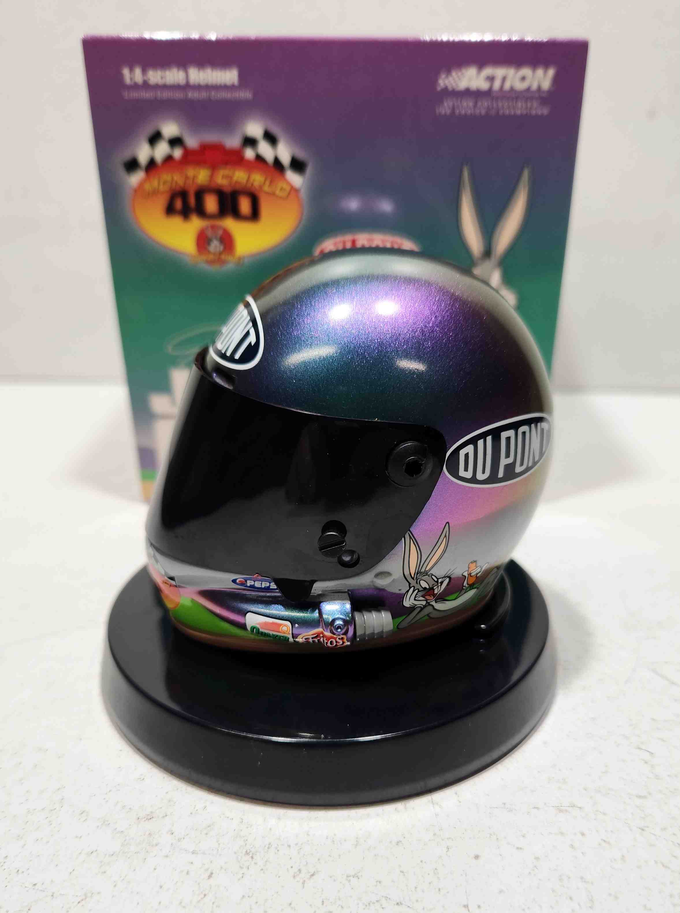 2001 Jeff Gordon 1/4th Dupont "Looney Tunes" mini helmet