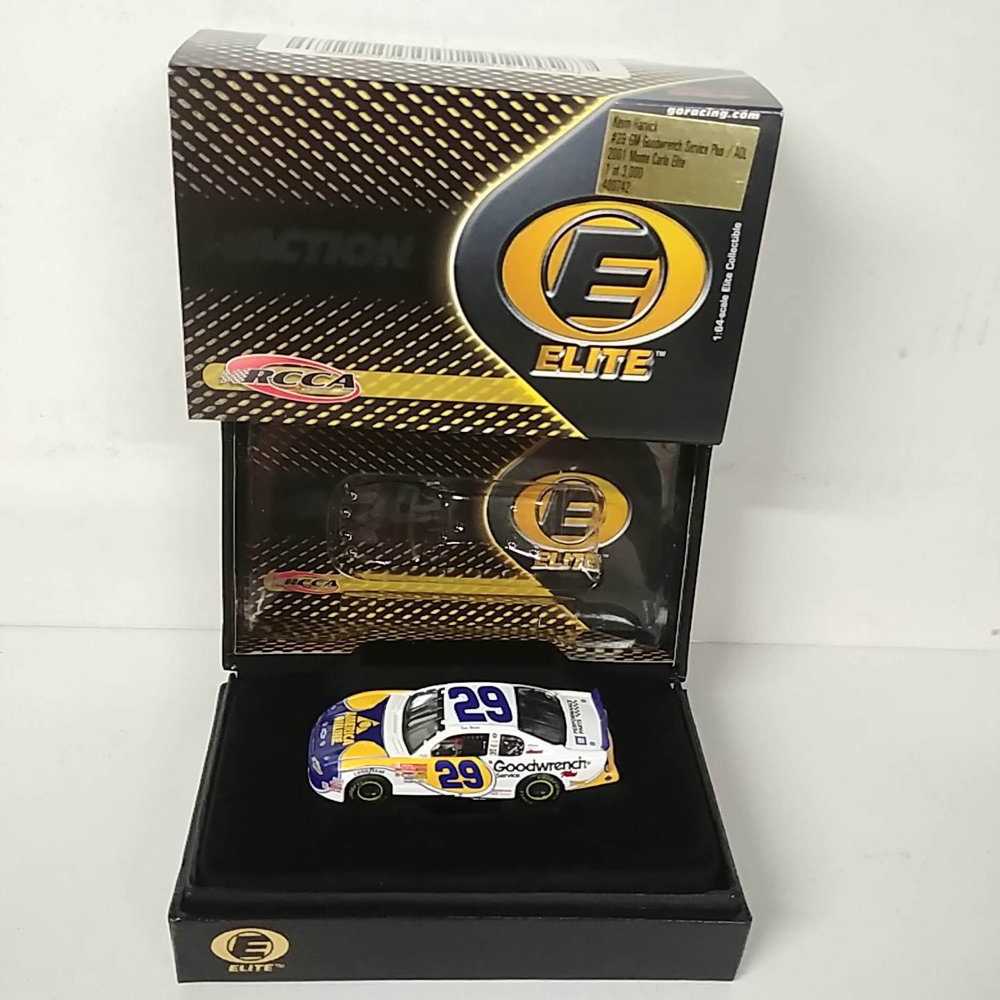 2001 Kevin Harvick 1/64th Goodwrench "AOL" Elite Monte Carlo