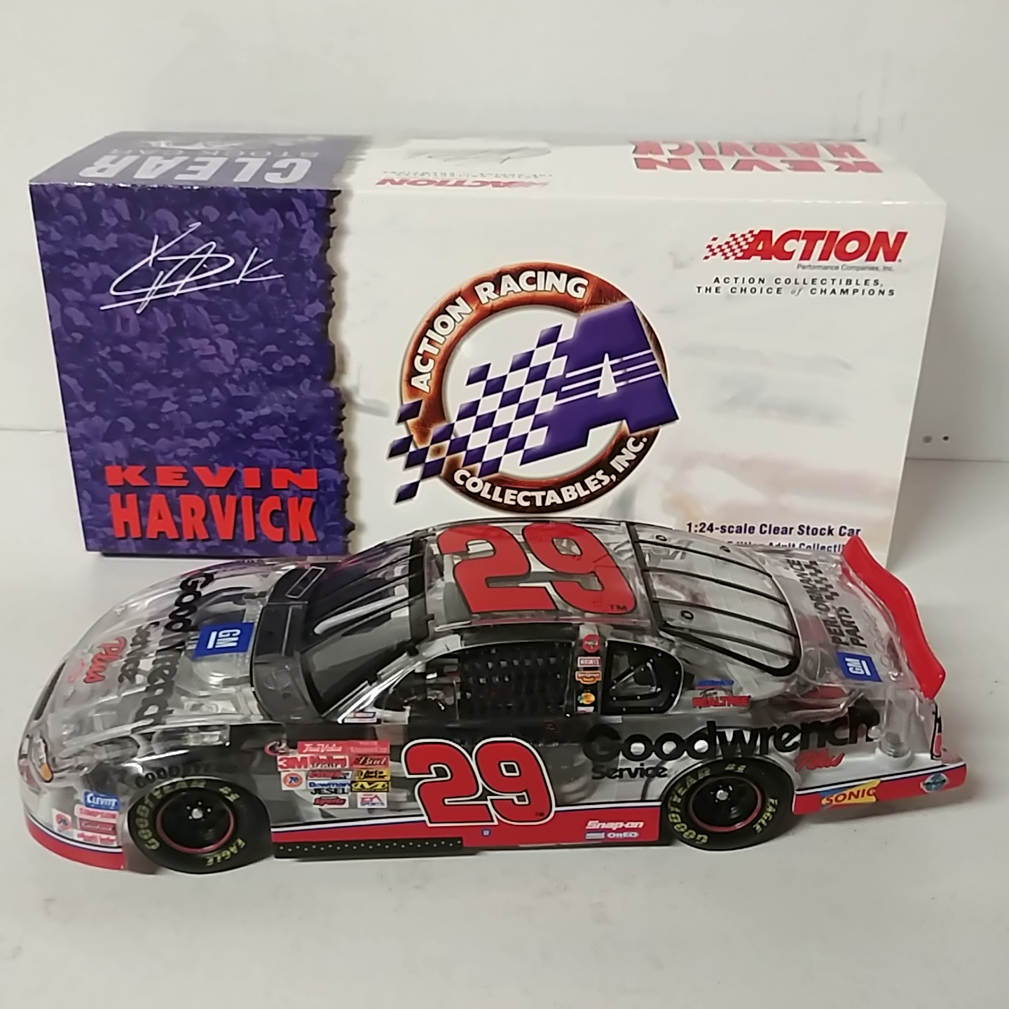 2001 Kevin Harvick 1/24th Goodwrench Clear Monte Carlo