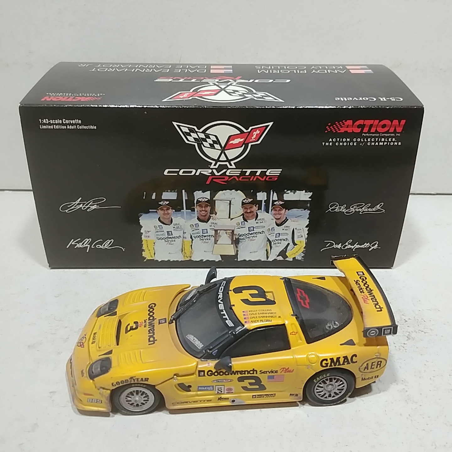 2001 Dale Earnhardt 1/43rd "Daytona Raced" ARC Corvette C5R 