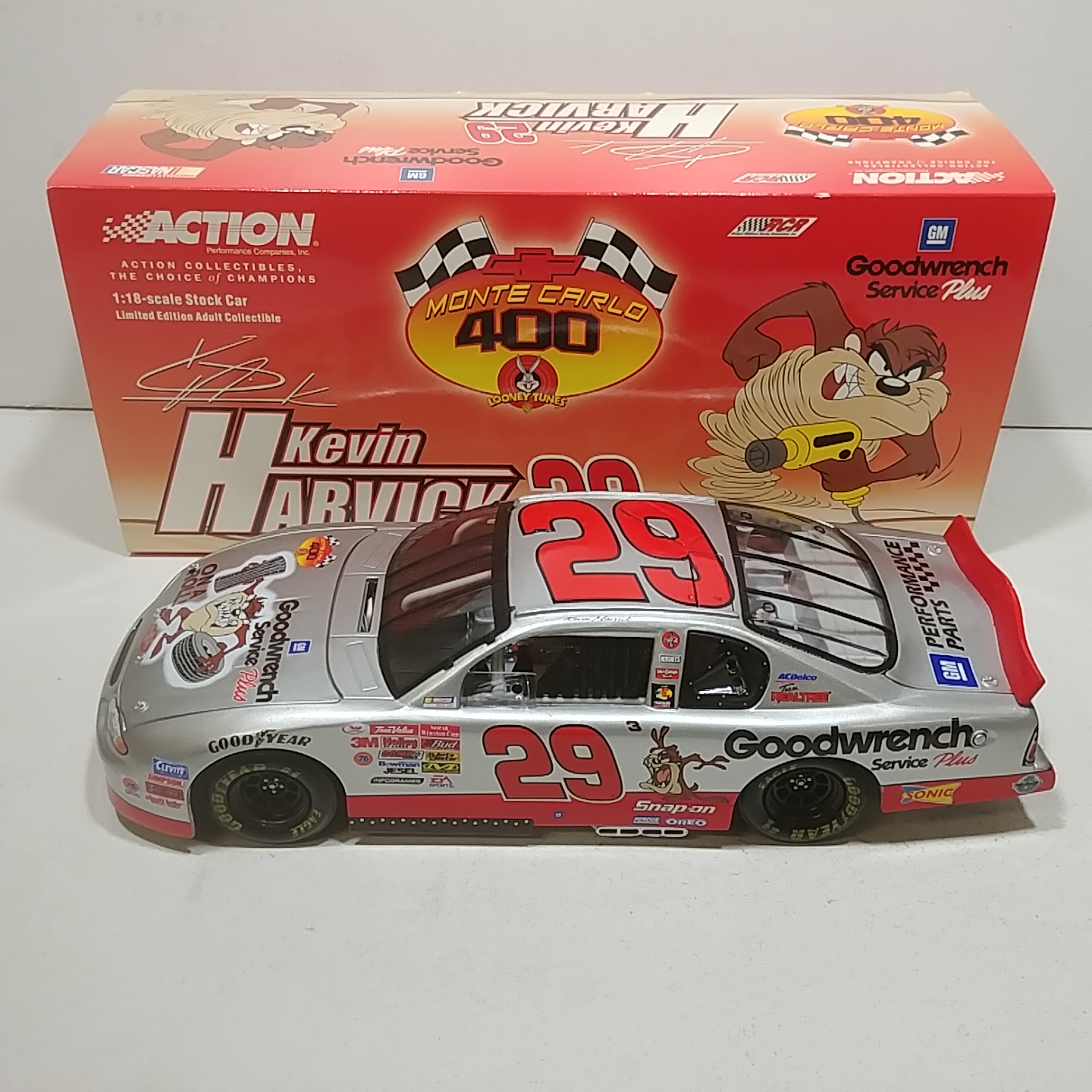 2001 Kevin Harvick 1/18th GM Goodwrench "Looney Tunes Taz" ARC Monte Carlo