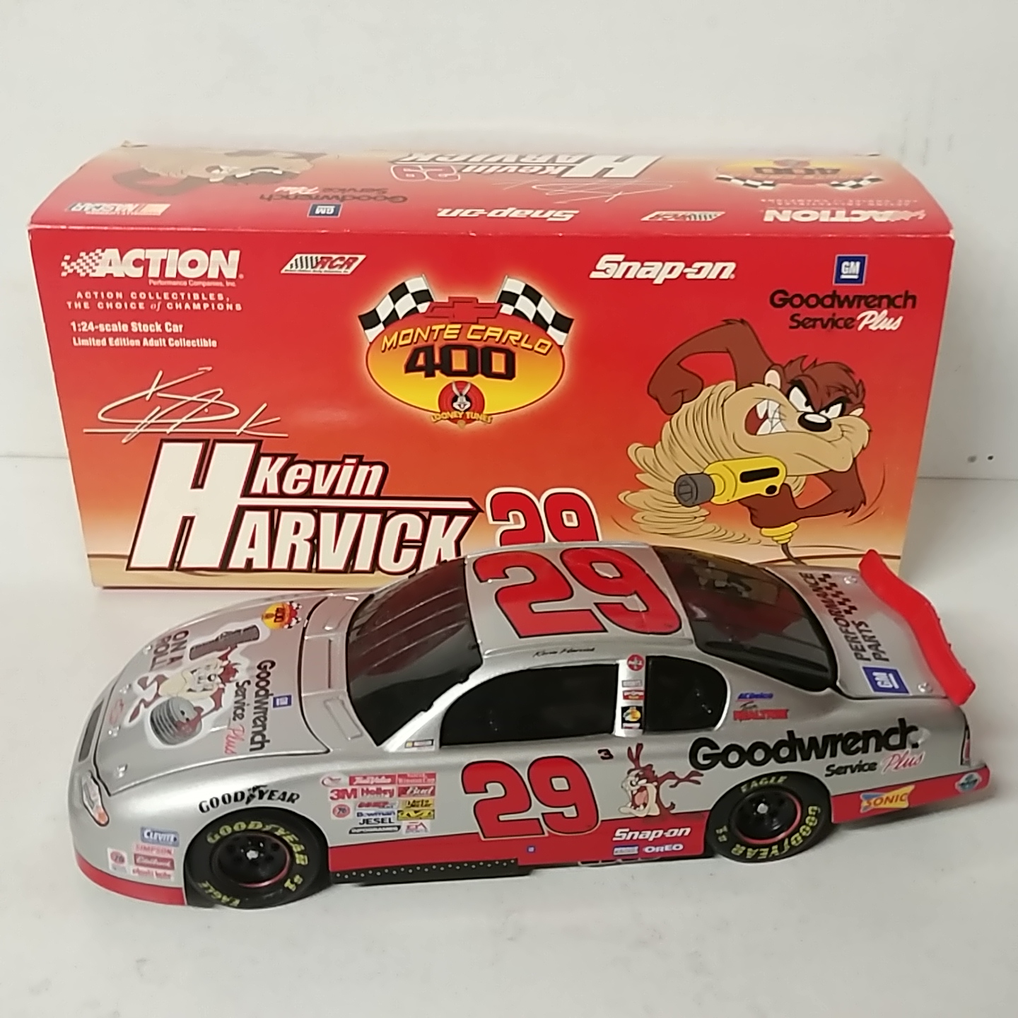 2001 Kevin Harvick 1/24th GMGW "Looney Tunes" "Taz"  c/w car