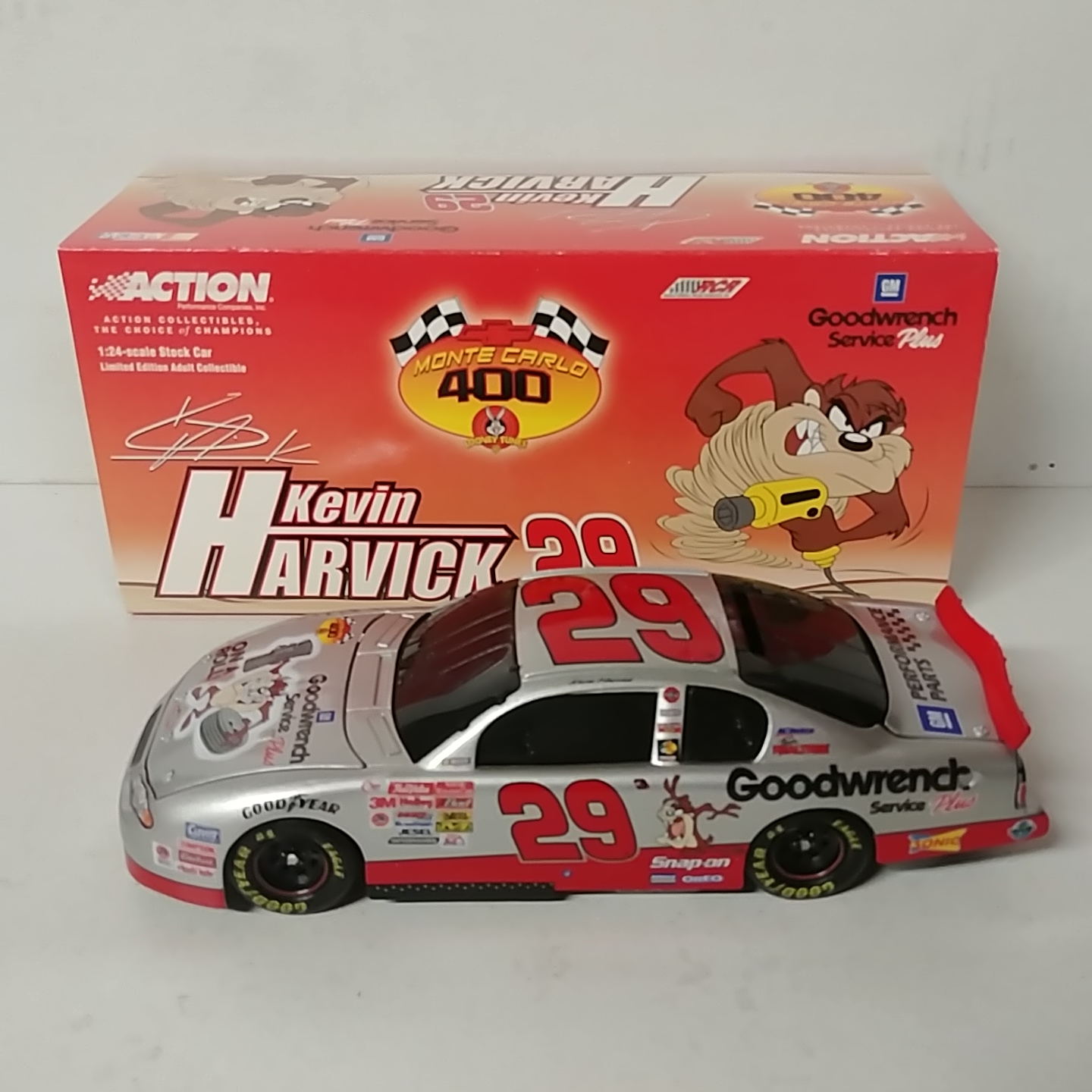 2001 Kevin Harvick1/24th GM Goodwrench "Looney Tunes" "Taz" b/w/b Monte Carlo
