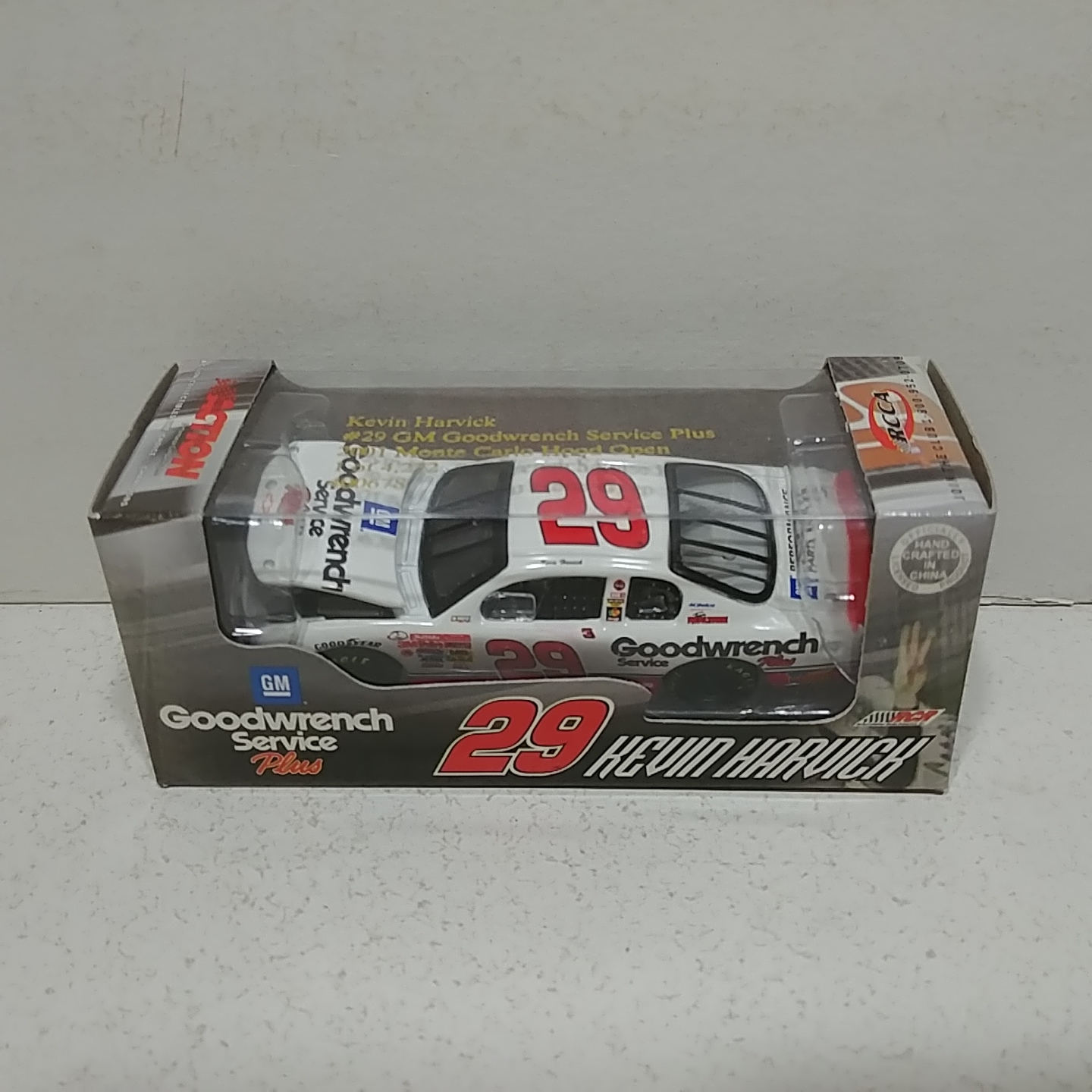2001 Kevin Harvick 1/64th GM Goodwrench Plus RCCA hood open Monte Carlo