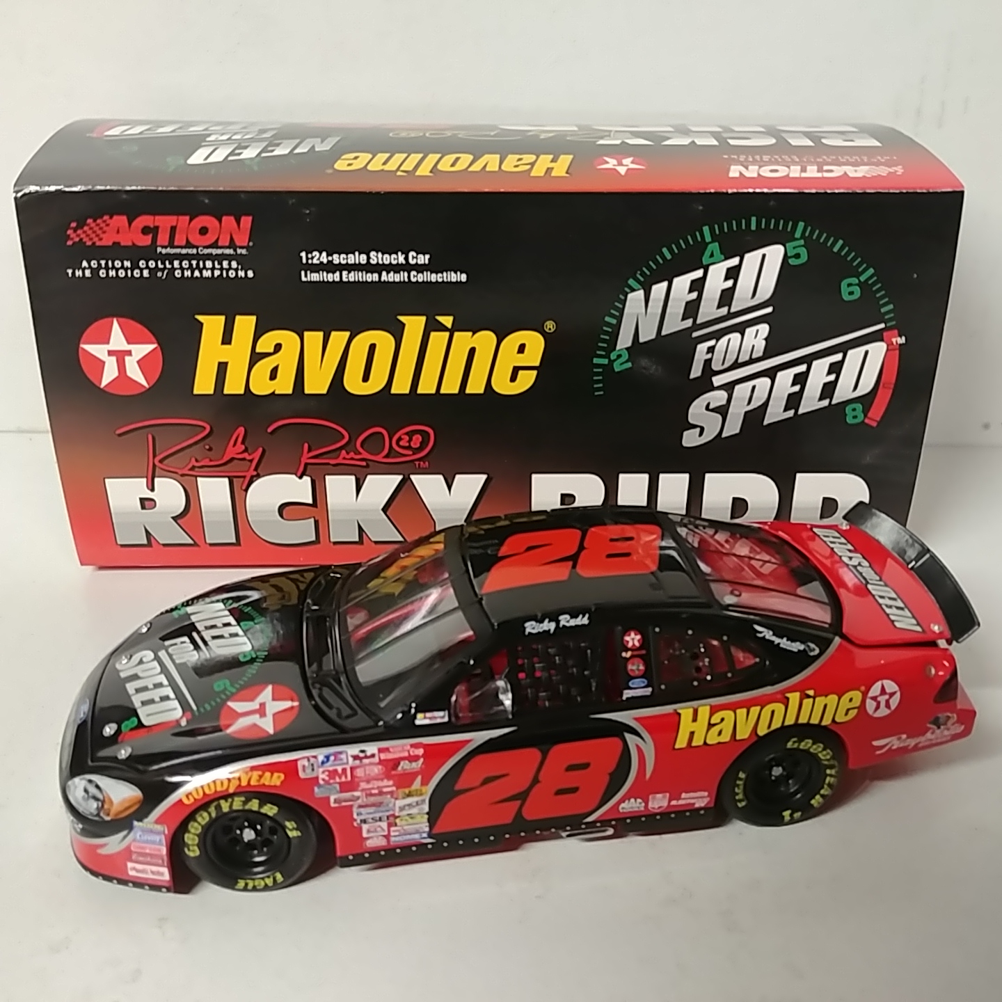2001 Ricky Rudd 1/24th Texaco "Need for Speed" c/w car