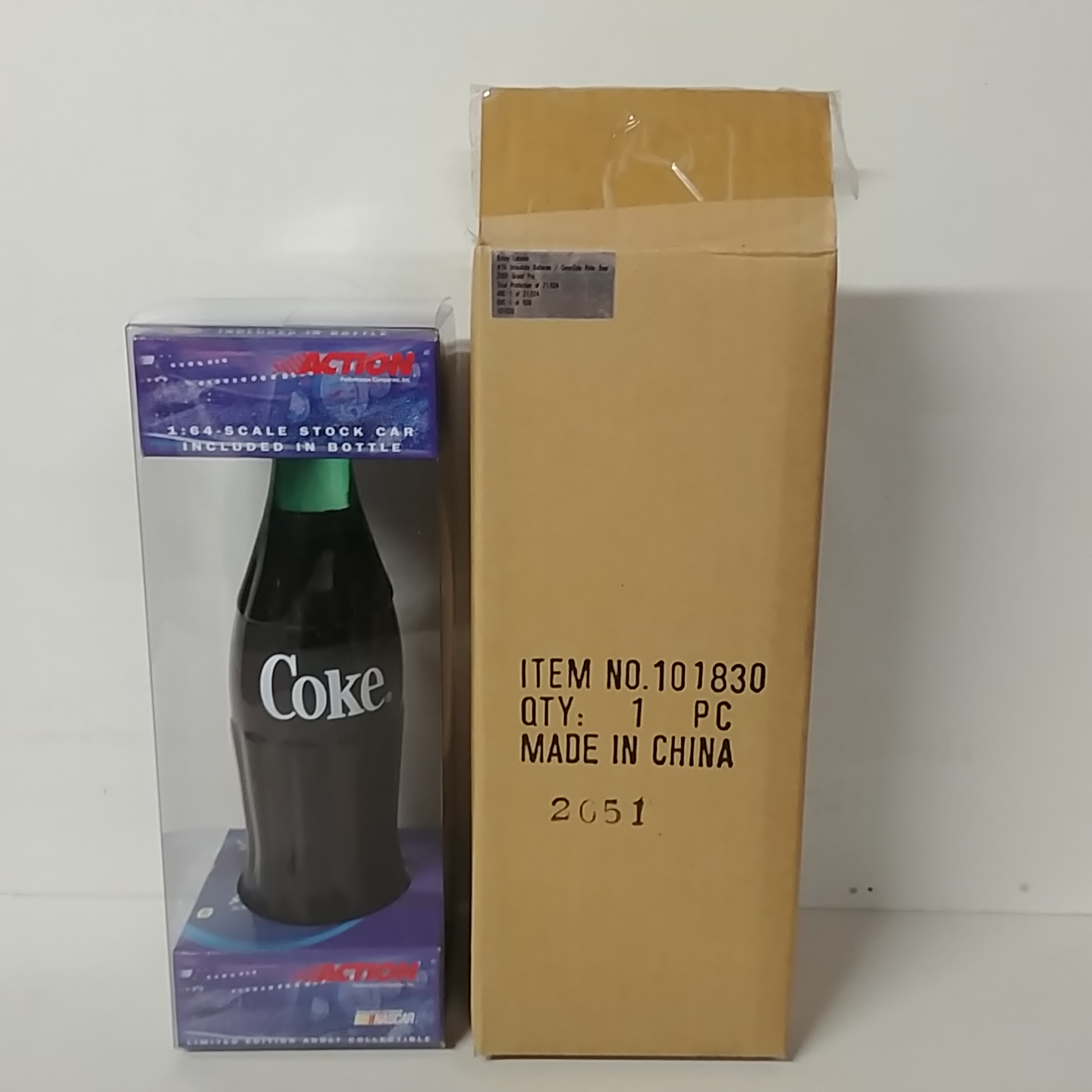 2001 Bobby Labonte 1/64th Interstate Batteries "Coke Polar Bears" Grand Prix in bottle