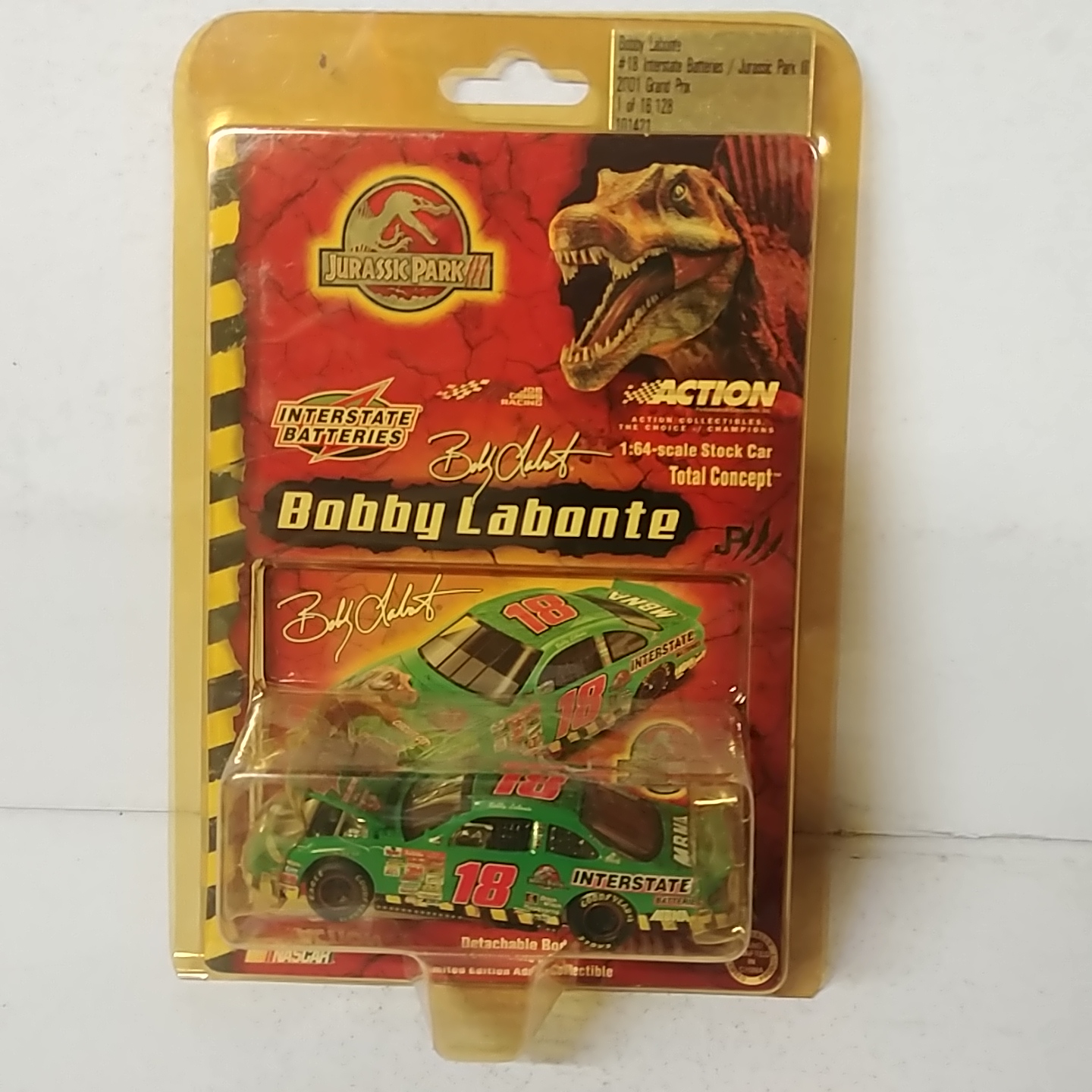 2001 Bobby Labonte 1/64th Interstate Batteries "Jurassic Park" "Total Concept" ARC Grand Prix