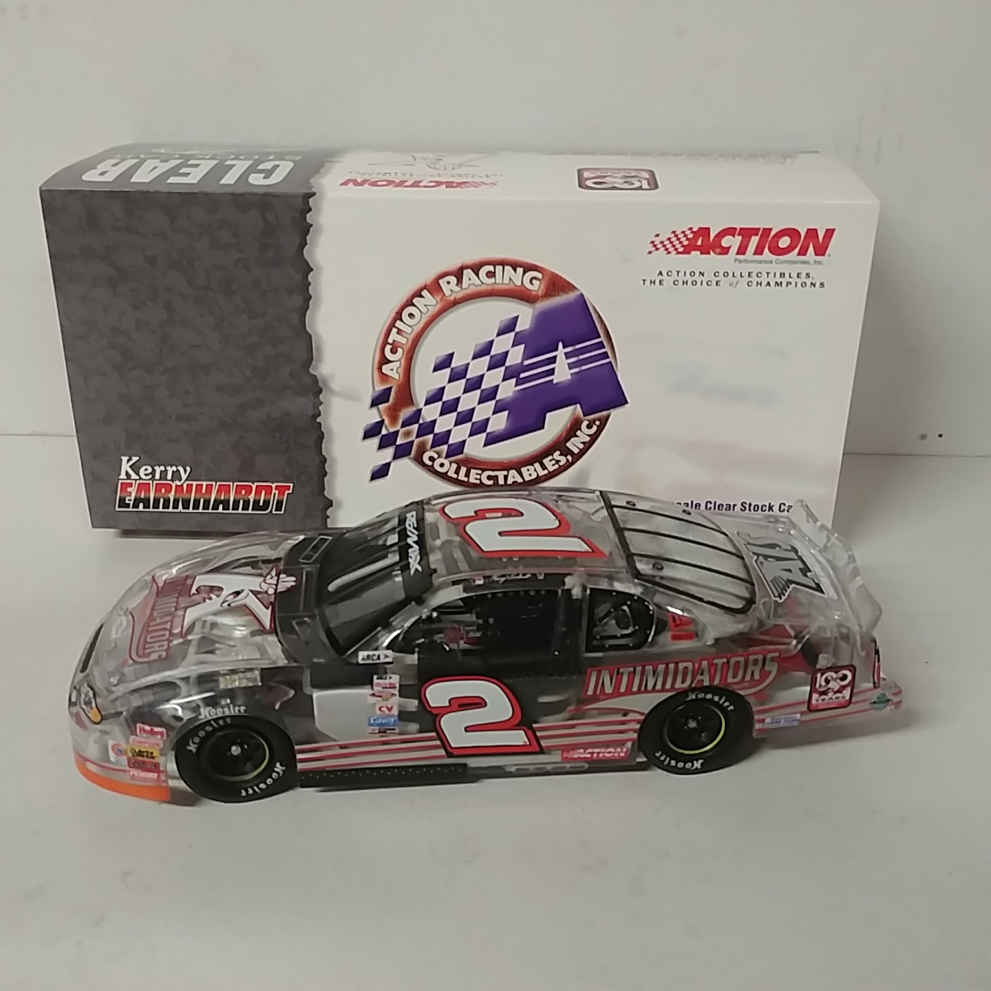 2001 Kerry Earnhardt 1/24th Kannapolis Intimidators clear car