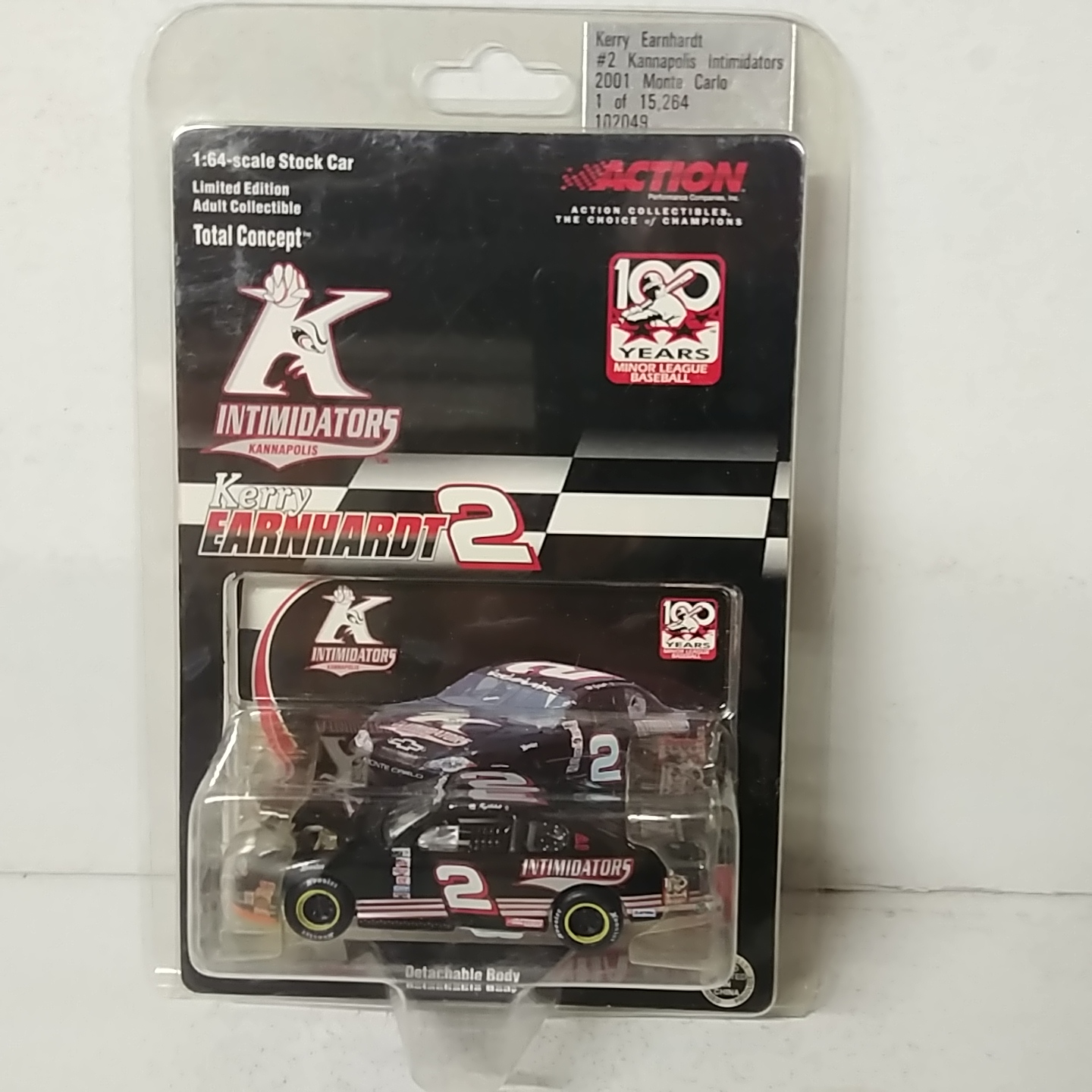 2001 Kerry Earnhardt 1/64th Kannapolis Intimidators Total Concept ARC Monte Carlo