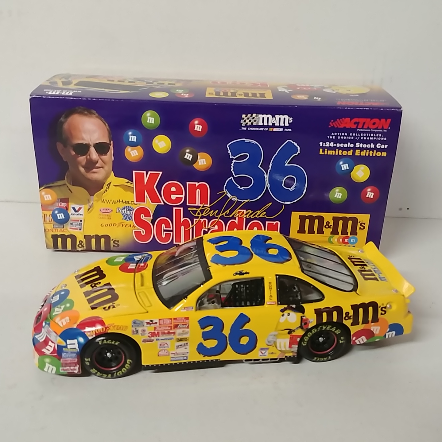 2001 Ken Schrader 1/24th M&M 's Grand Prix car