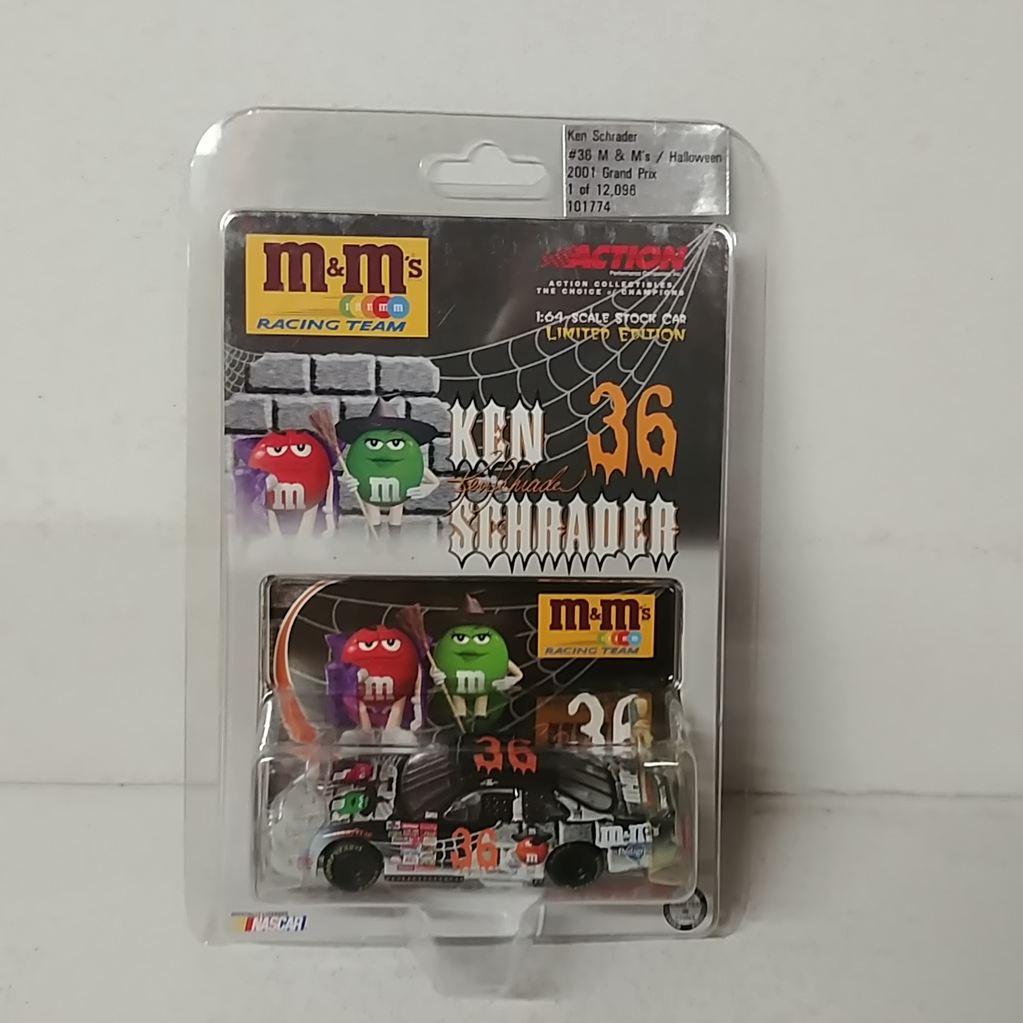 2001 Ken Schrader 1/64th M&M's "Halloween" ARC Grand Prix