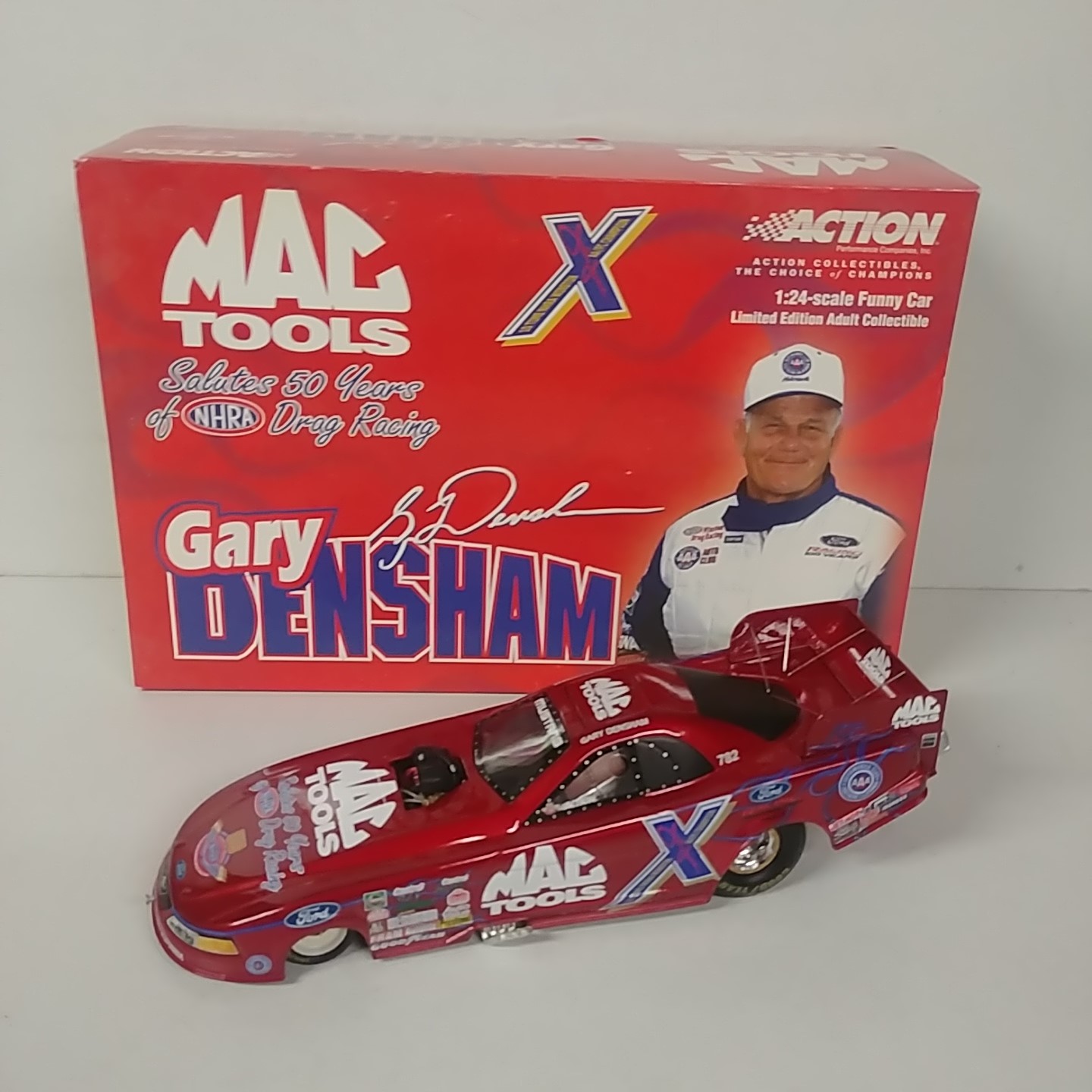 2001 Gary Densham 1/24th Mac Tools "NHRA 50th" funny car