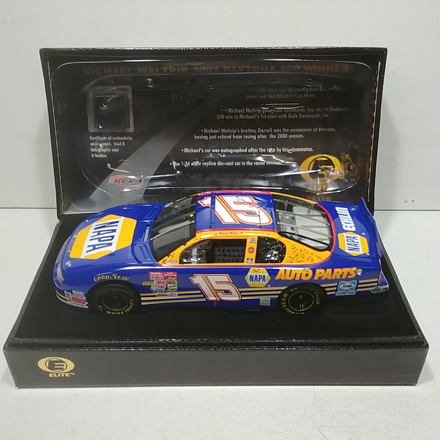 2001 Michael Waltrip 1/24th NAPA "Daytona 500 Win" Elite Monte Carlo
