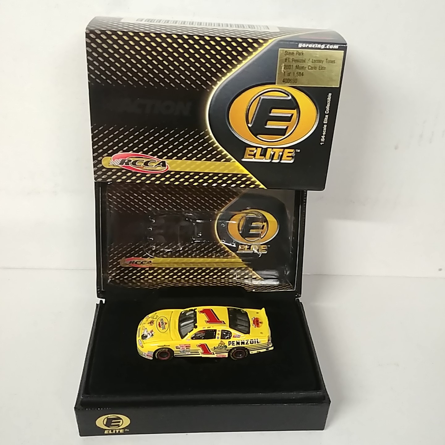 2001 Steve Park 1/64th Pennzoil "Sylvester andTweety" RCCA Elite Car