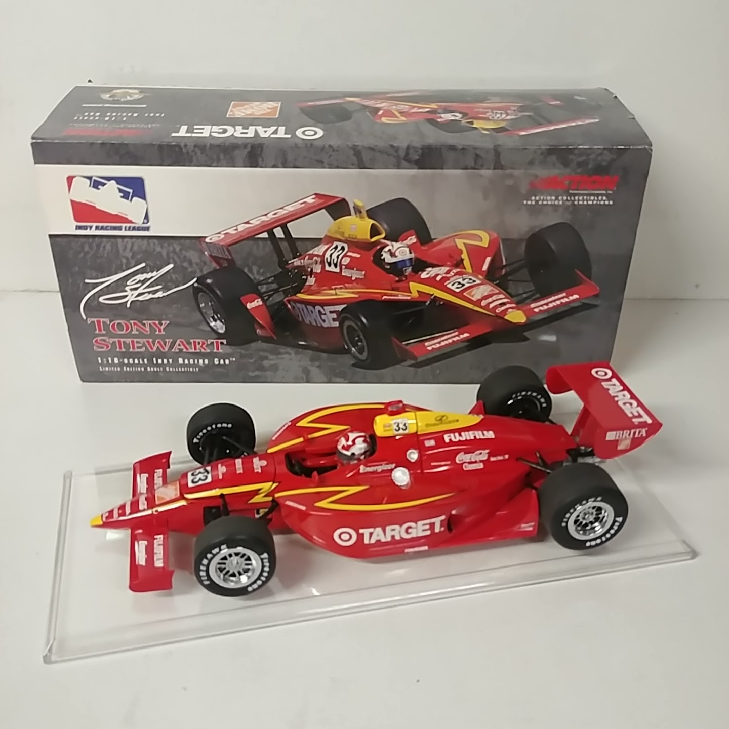2001 Tony Stewart 1/18th Target Home Depot G-Force "Double Duty" Indy car
