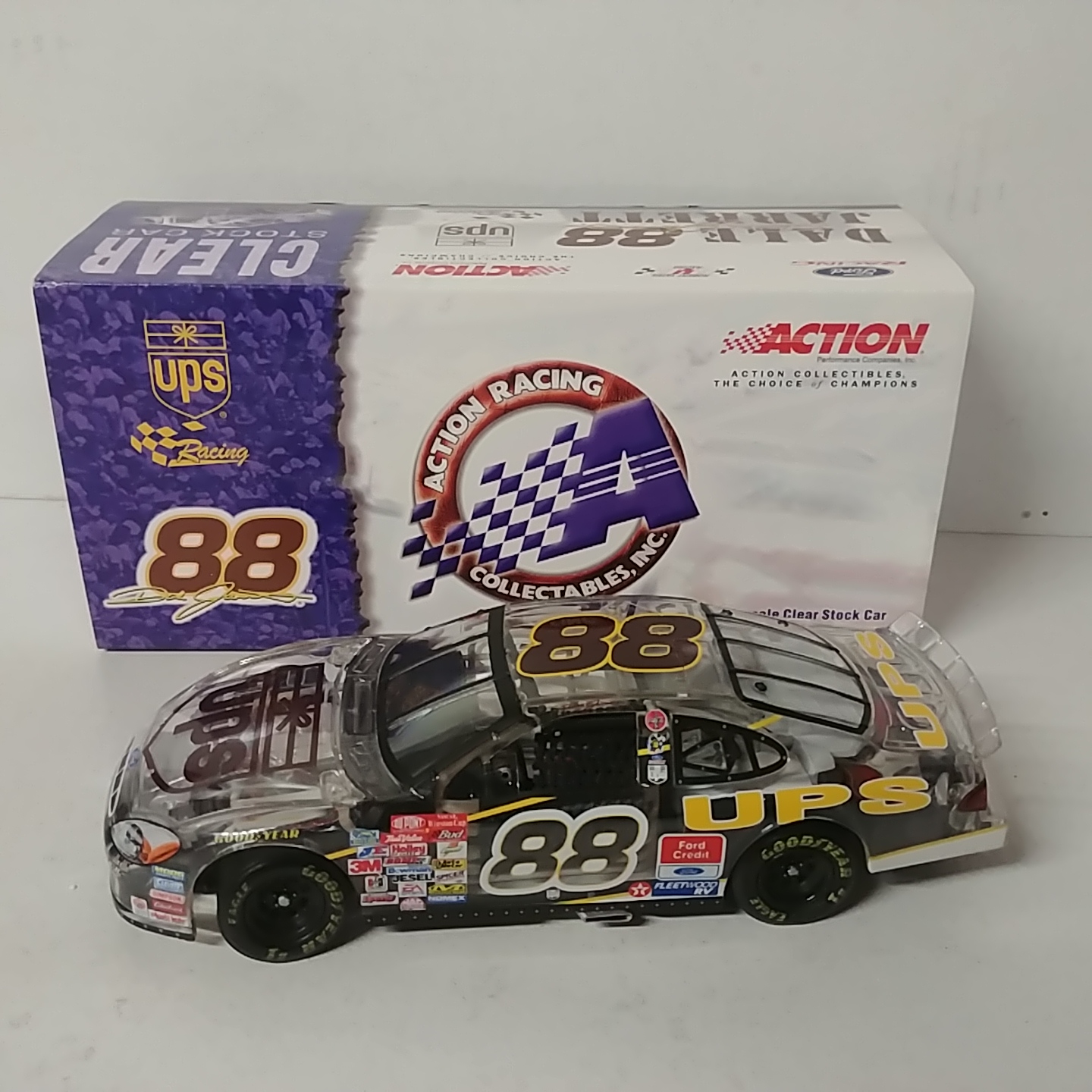 2001 Dale Jarrett 1/24th UPS clear car