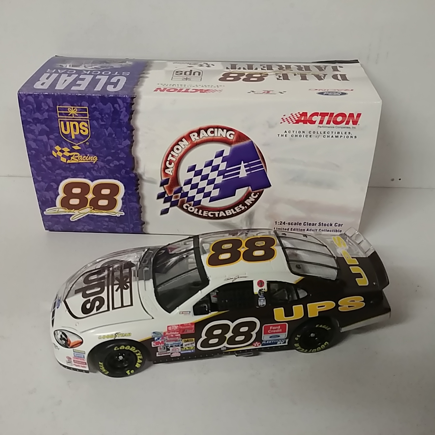 2001 Dale Jarrett 1/24th UPS "Half Clear" car