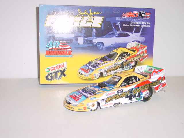2002 John Force 1/24th Castrol GTX "Norwalk Raceway Park 40th Anniversary" Mustang funny car