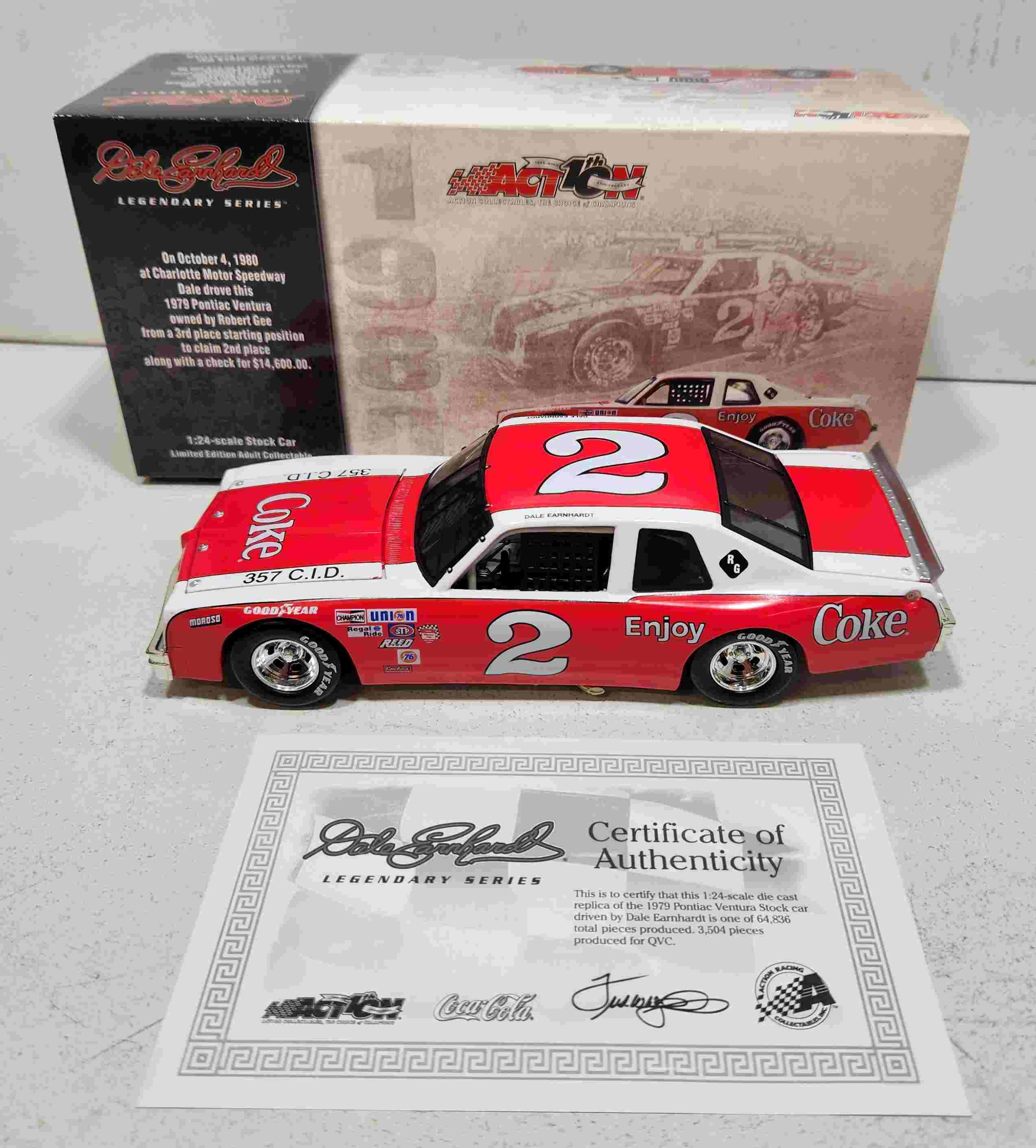 1980 Dale Earnhardt 1/24th Coca-Cola "Busch Series" Ventura c/w car