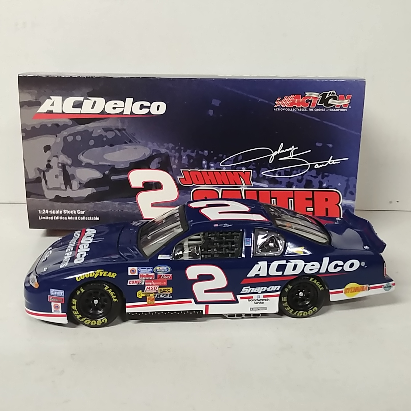 2002 Johnny Sauter 1/24th AC Delco "Busch Series" c/w car