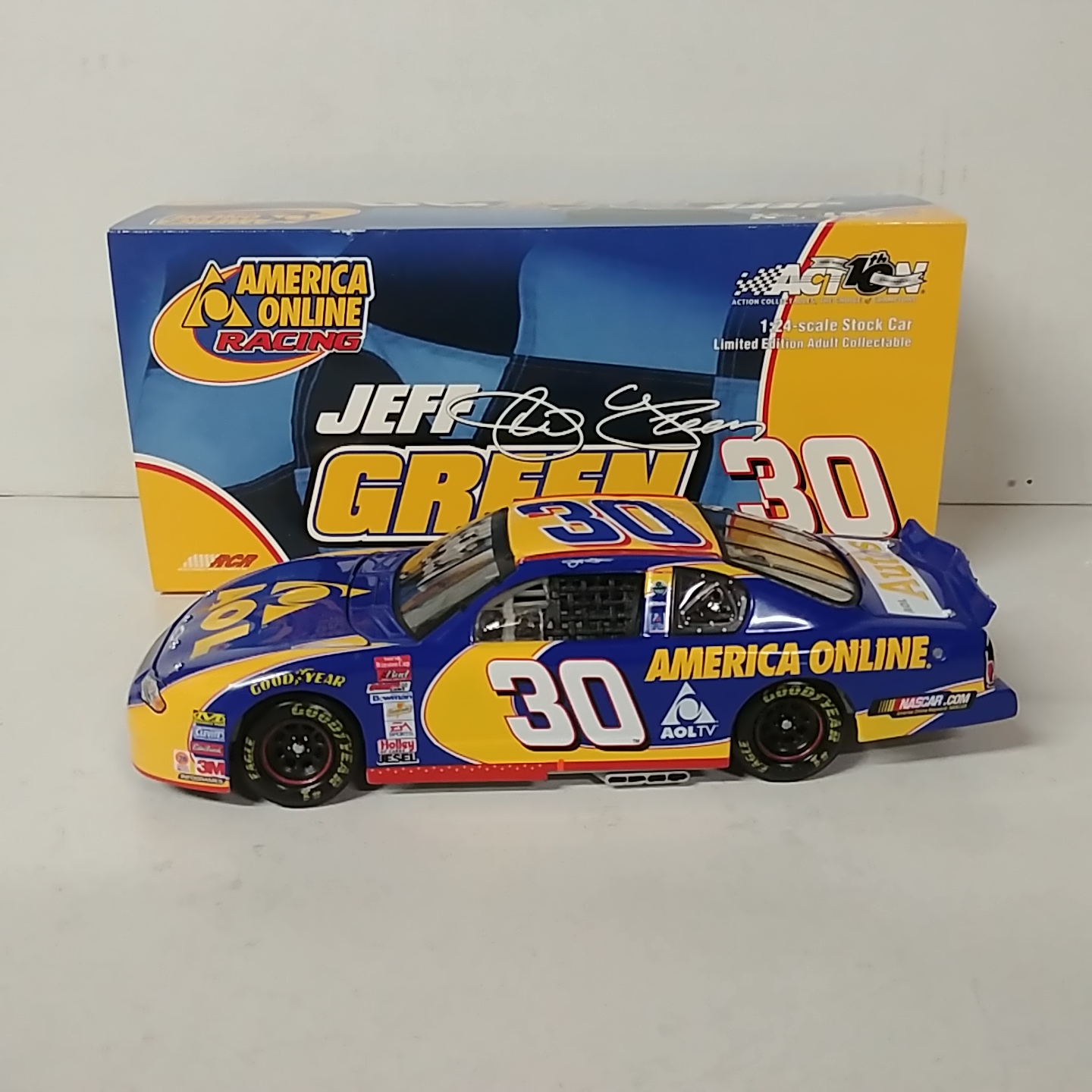 2002 Jeff Green 1/24th AOL c/w car