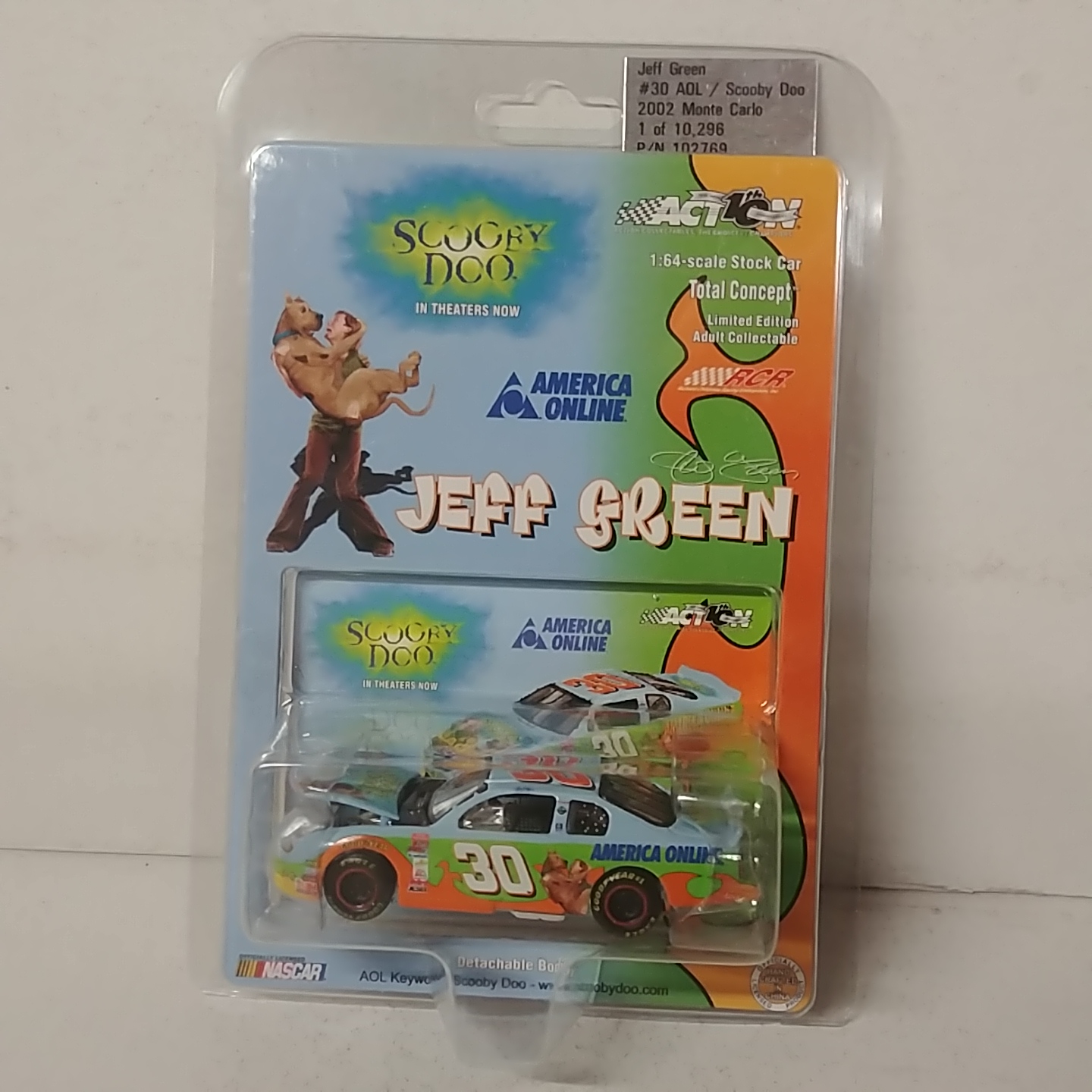 2002 Jeff Green 1/64th AOL "Scooby Doo" Total Concept ARC Monte Carlo