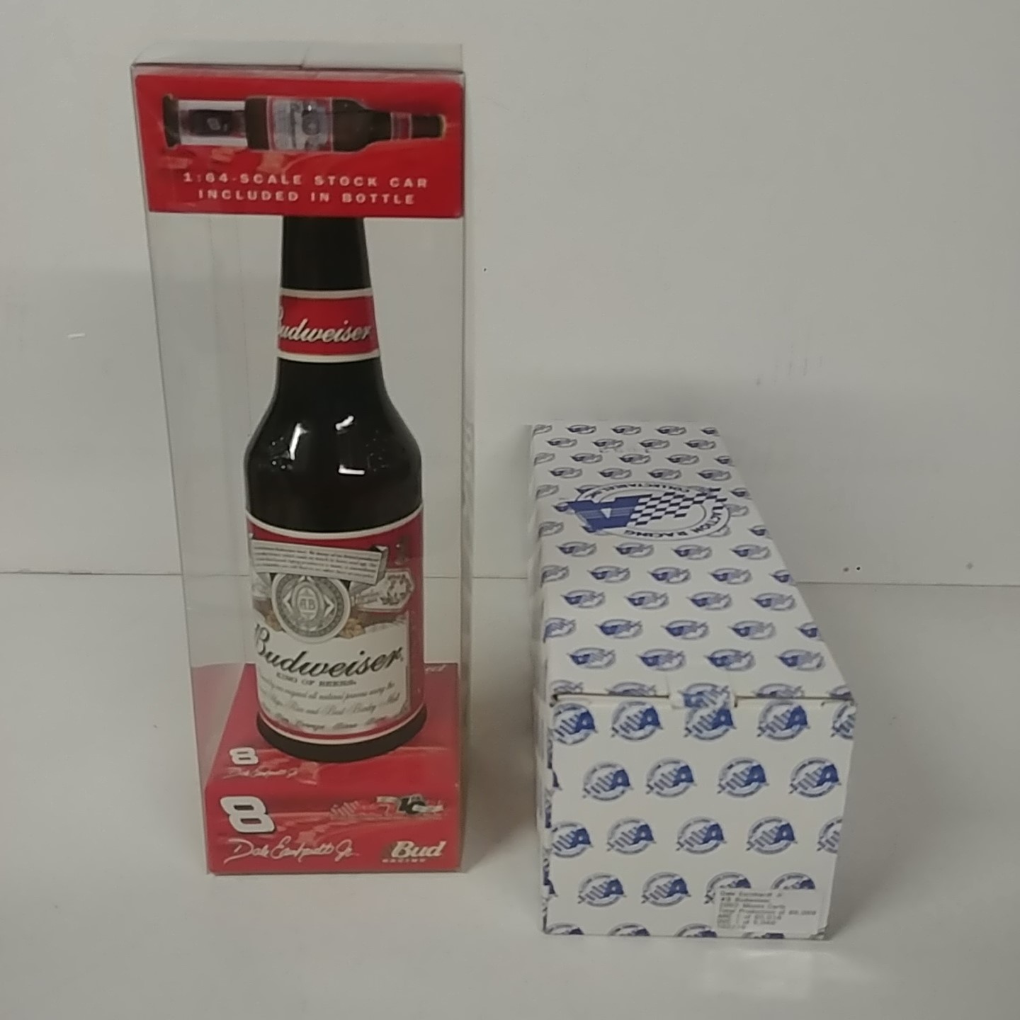 2002 Dale Earnhardt Jr 1/64th Budweiser Monte Carlo in bottle